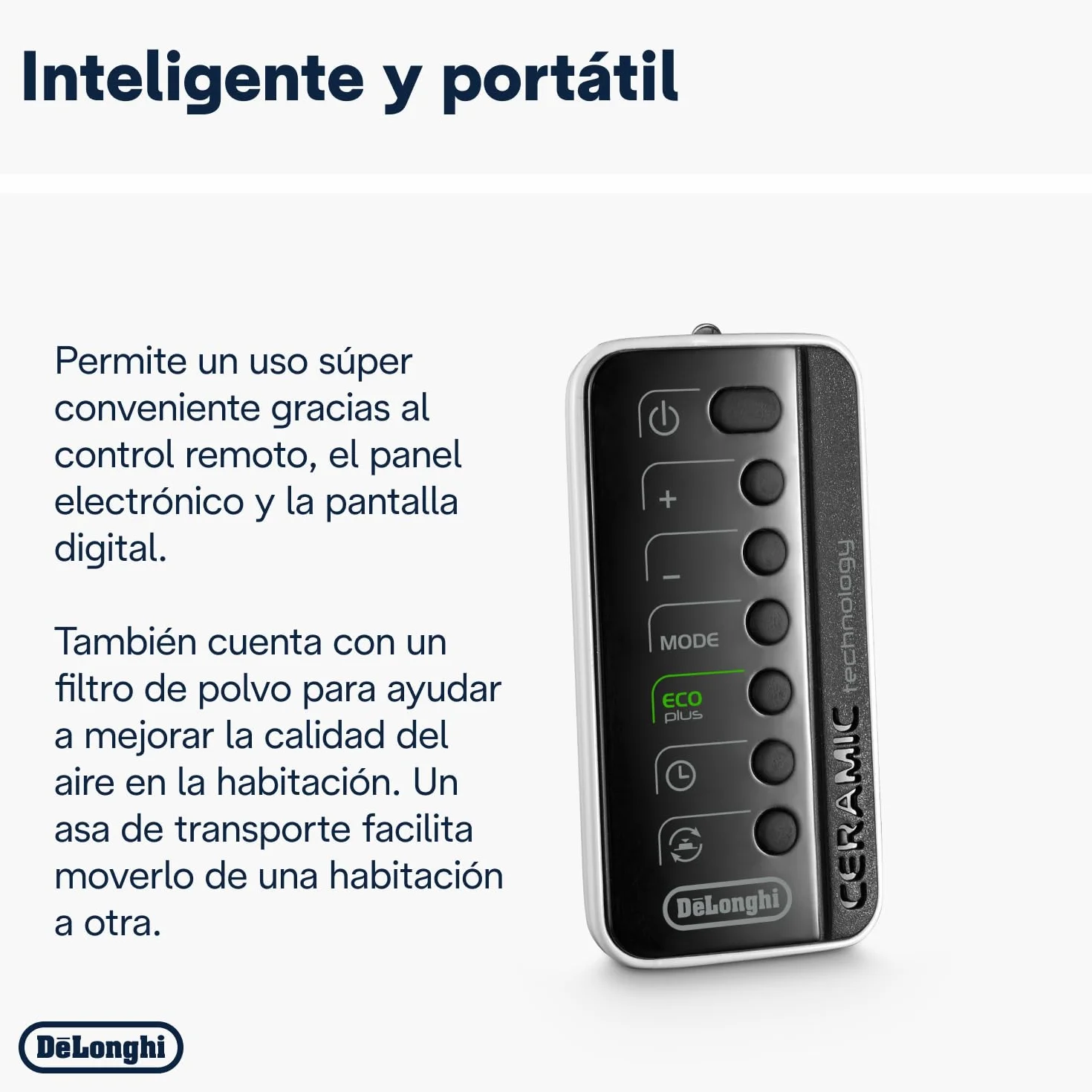 De'Longhi TCH8993ER.BC Calefactor cerámico 2400W negro