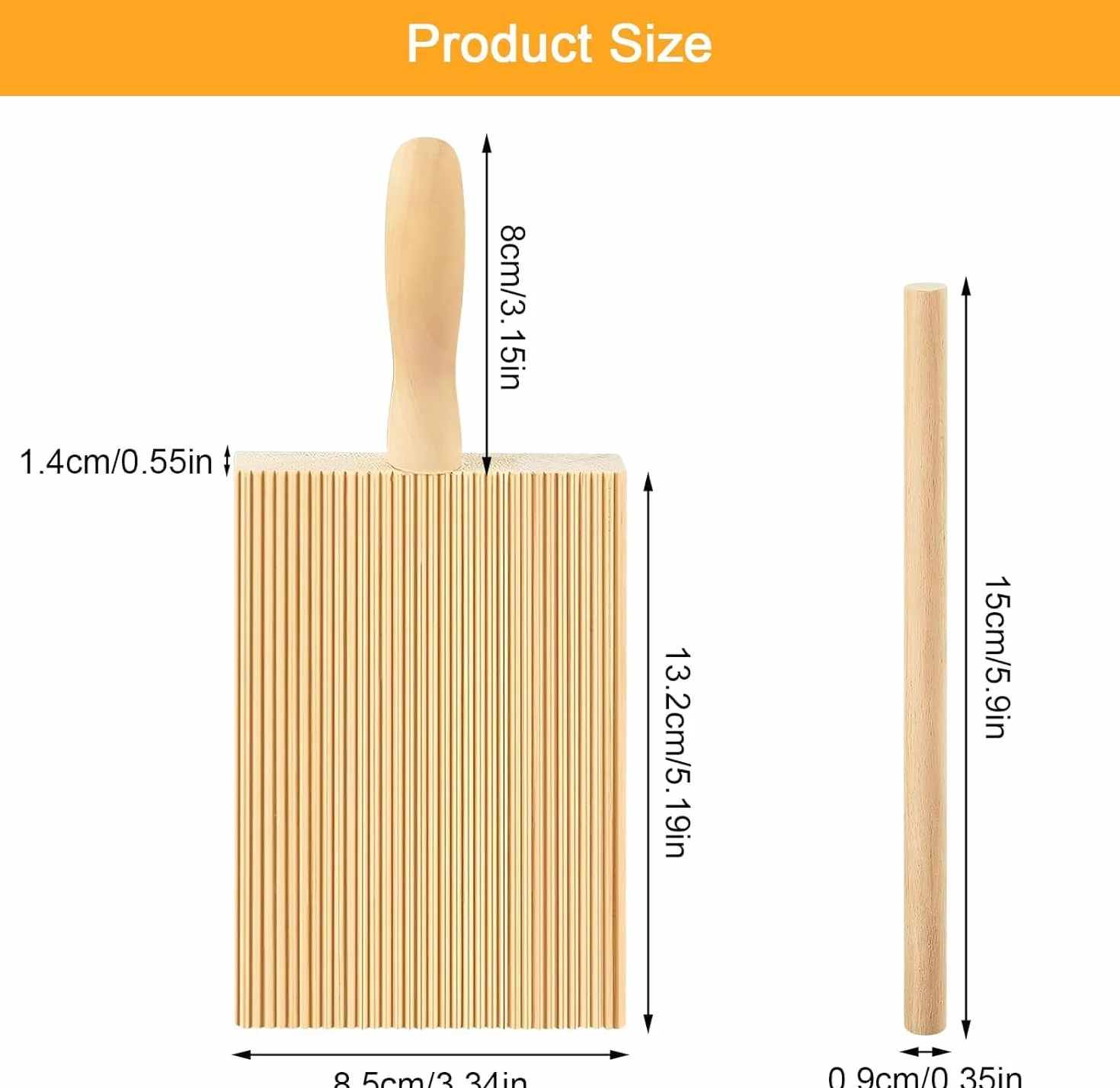 Tabla de madera para pasta, set de herramientas para pasta, accesorios de madera de haya