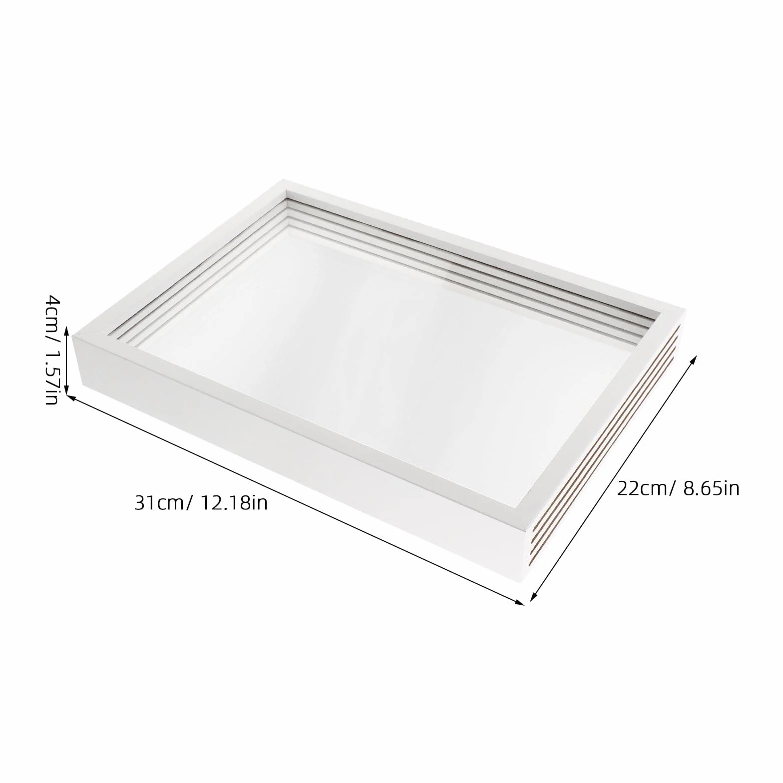 Operitacx Kit de 2 marcos transparentes para huellas de manos, marco de fotos familiar para guardar recuerdos con huellas dactilares, arte en madera maciza sin acabado para bebés y niños pequeños,