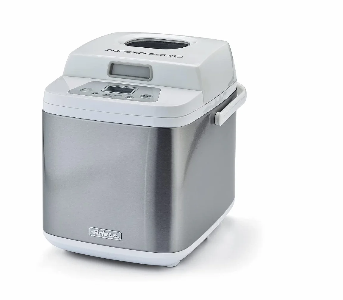 Ariete 132 Plata 500W - Panificadora (Vidrio, De plástico, Acero inoxidable, Plata, 750 g, Masa, 500 g, Oscuro, Luz, Medio)