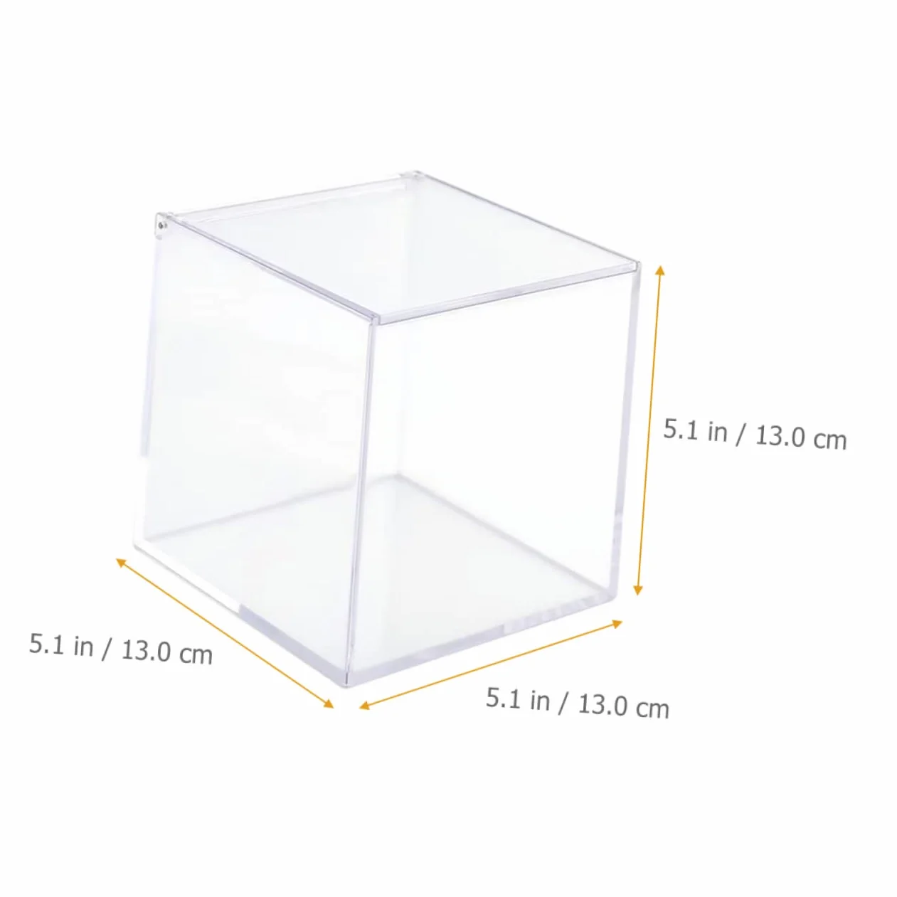 Caja de Acrílico Transparente para Cápsulas de Café Tapa | Formato Cuadrado de Sobremesa, Diseño Portátil y Estable, Apta para Joyas y Bolsitas de Té