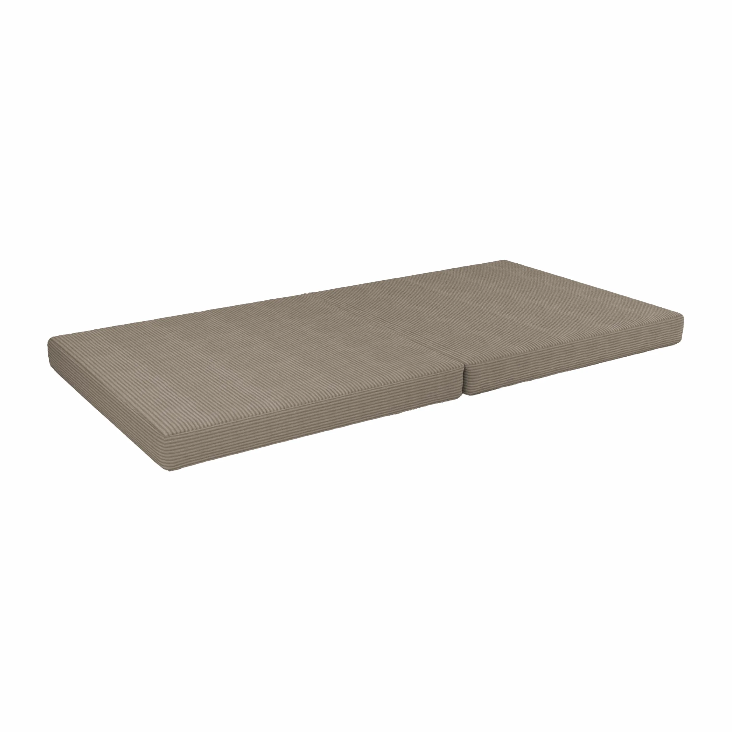 POKAR Colchón Plegable para Sofá Modular Niños | Colchón 160x80x8 cm en Espuma con Funda de Pana Suave | Accesorio Compatible con Sofá para Niños Infantil | Certificado Öko-Tex | Caramelo Cálido