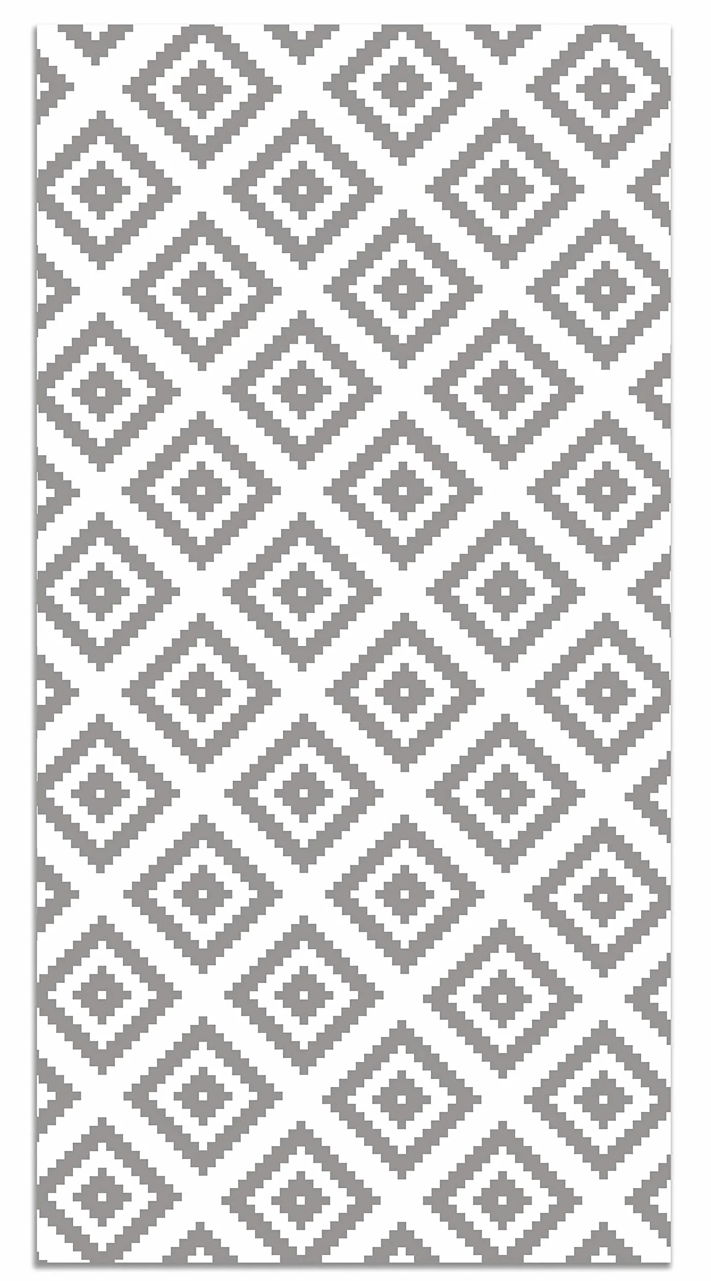 Panorama Alfombra Vinílica - Modelo Cuadros Gris 80x150 cm - Varios tamaños - Decoración Hogar, Cocina y Salón