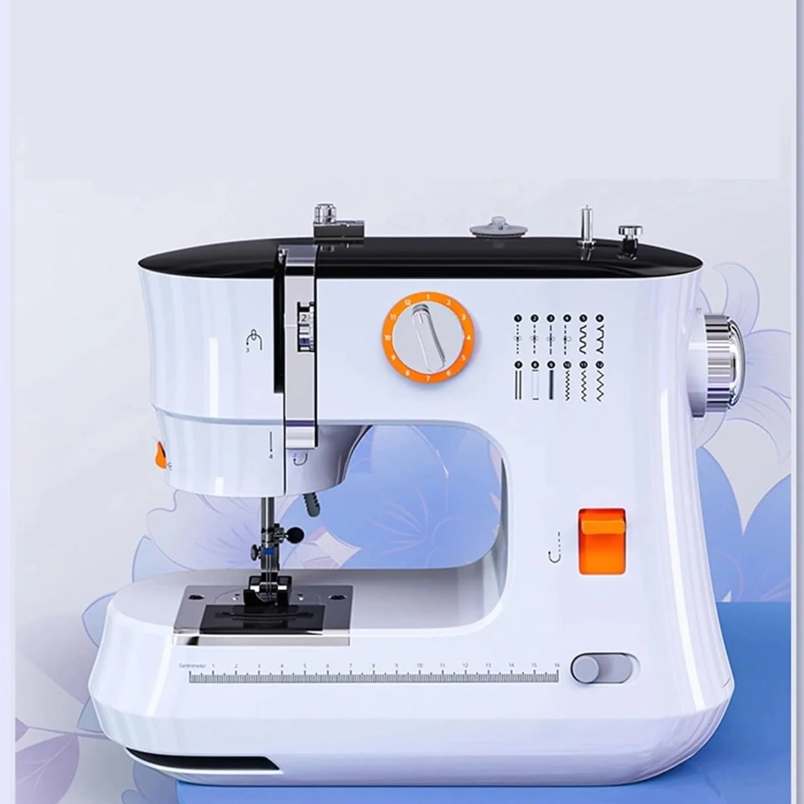 Máquina de coser portátil con pedal de pie, mini herramienta eléctrica de doble aguja, 12 puntadas, para reparación de telas en el hogar y control de velocidad, ideal para proyectos de reparación