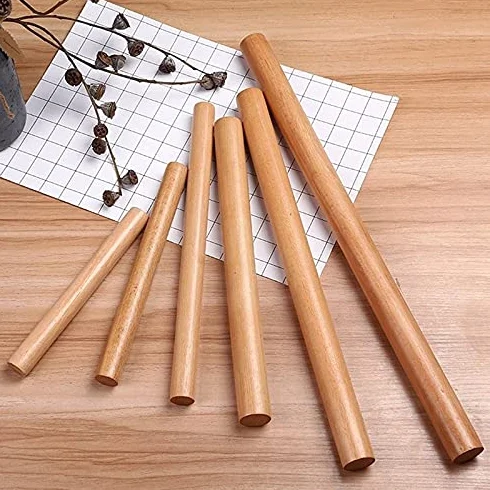 Rodillos para hornear – Rodillo de masa de madera antiadherente para pasteles y fideos – Herramienta esencial de cocina