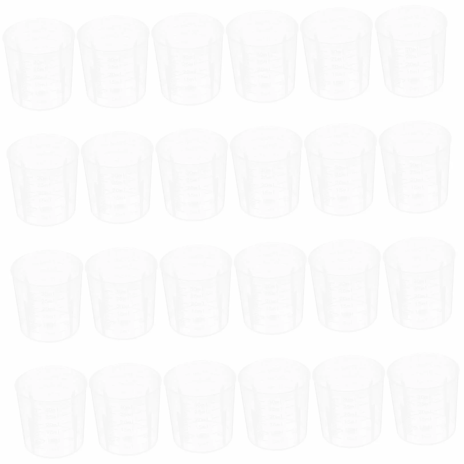 500piezas Tazas Medidoras Transparentes Para Mezcla De Epoxi Vasos Graduados Para Laboratorio y Manualidades