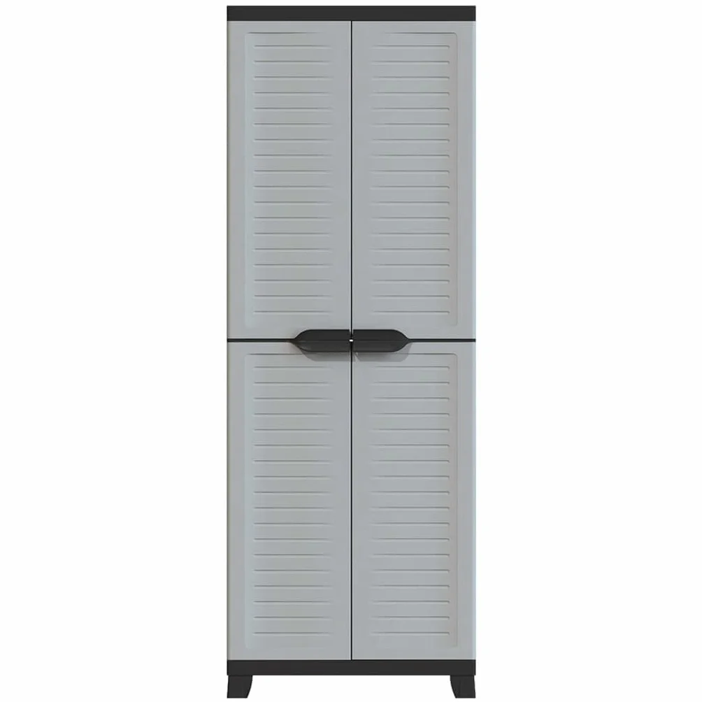 vidaXL Armario Estante Almacenamiento Bastidor Servicio Herramienta Organizador Hogar Jardín Patio Oficina Garaje de Plástico 65x45x181 cm