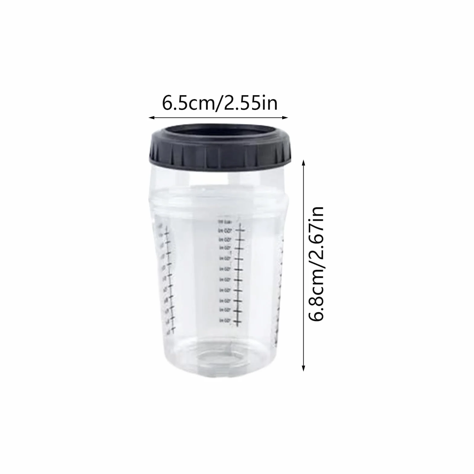 Vasos Mezcladores de Pintura Automotriz Medidores de Pintura de 6 Onzas 165 | Utensilios Multiusos Compactos para Manualidades Reparaciones Modificación de Muebles y Modelos