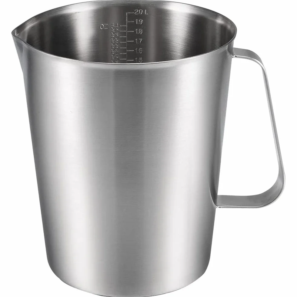 Vaso de precipitados de acero inoxidable para laboratorio, de medición de resistencia a altas temperaturas, vaso de precipitados graduado para laboratorio, hogar, escuela, café