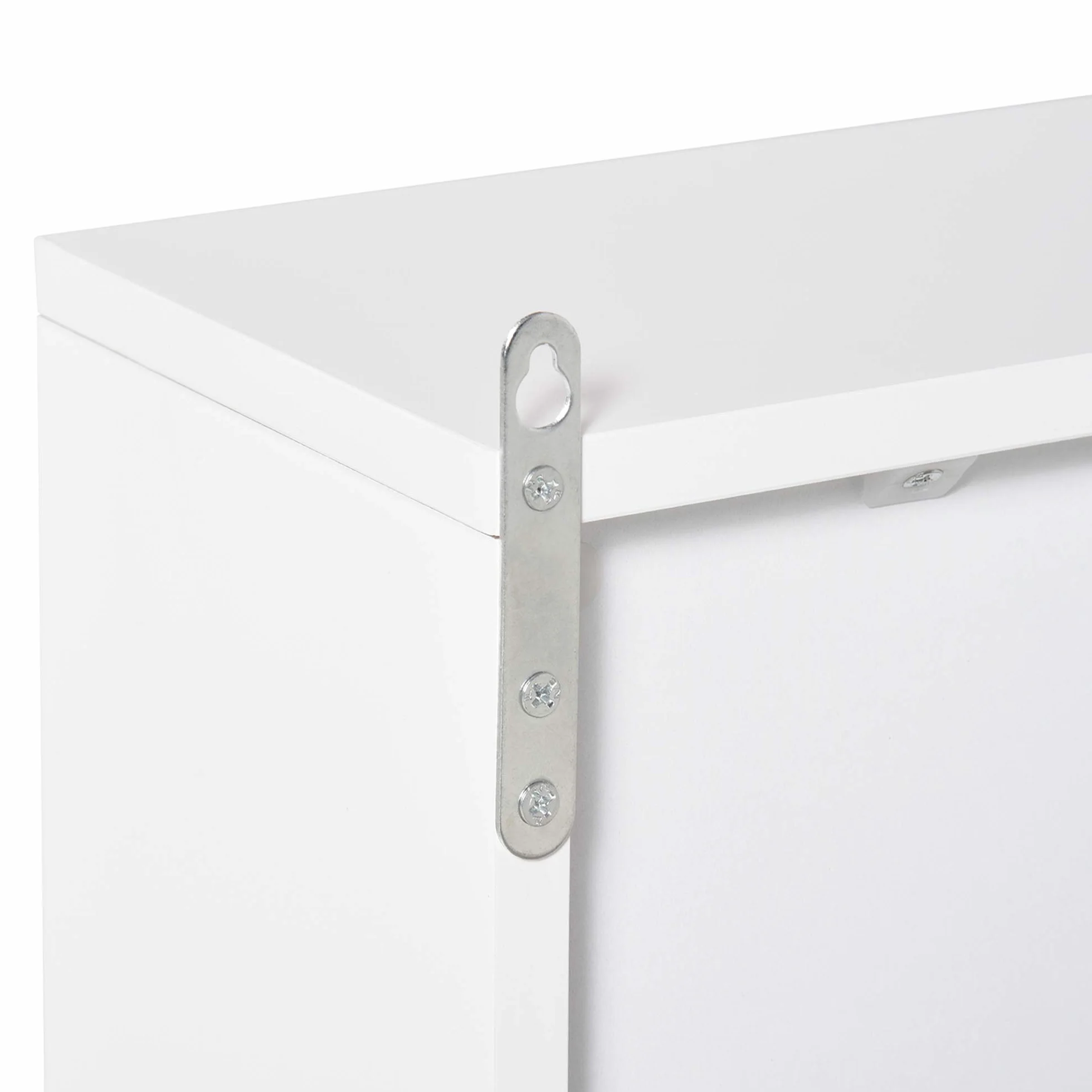 HOMCOM Armario de Baño con Espejo con 2 Puertas y Estante Ajustable Mueble Colgante de Baño para Aseo Estilo Moderno 48x14,5x45 cm Blanco