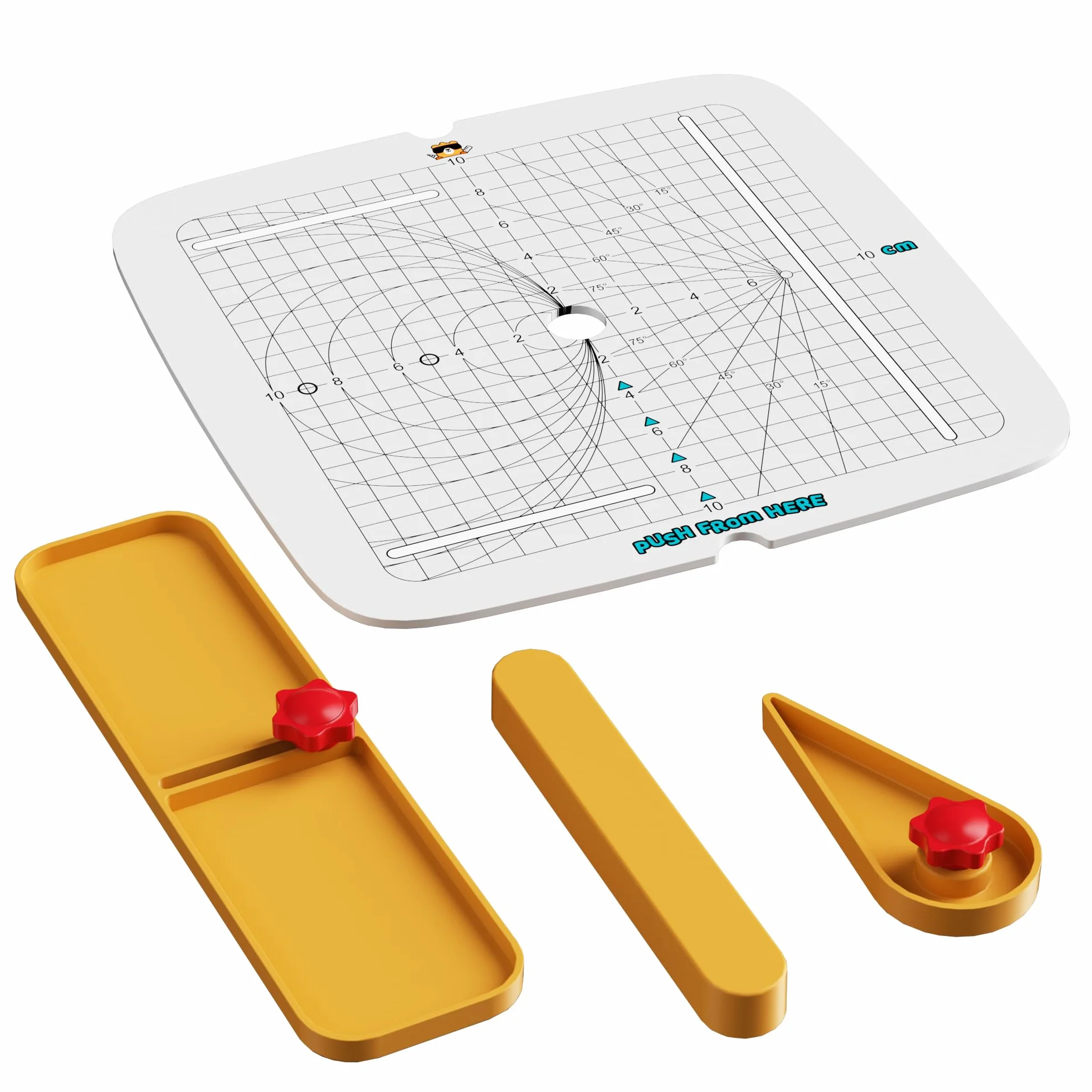 ACMER Cortador de cartón para niños, herramienta de corte angular, herramienta de corte circular, herramienta de corte recto, placa de escala