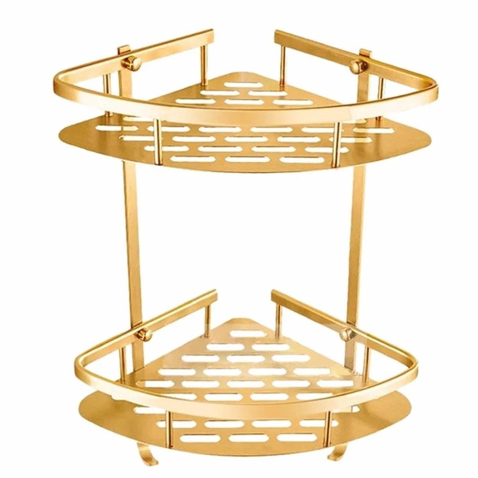 Estantes de baño exquisitos Estante de baño, Cesta de Esquina montada en la Pared de la Ducha, Estante de baño de Pared de Almacenamiento de champú
