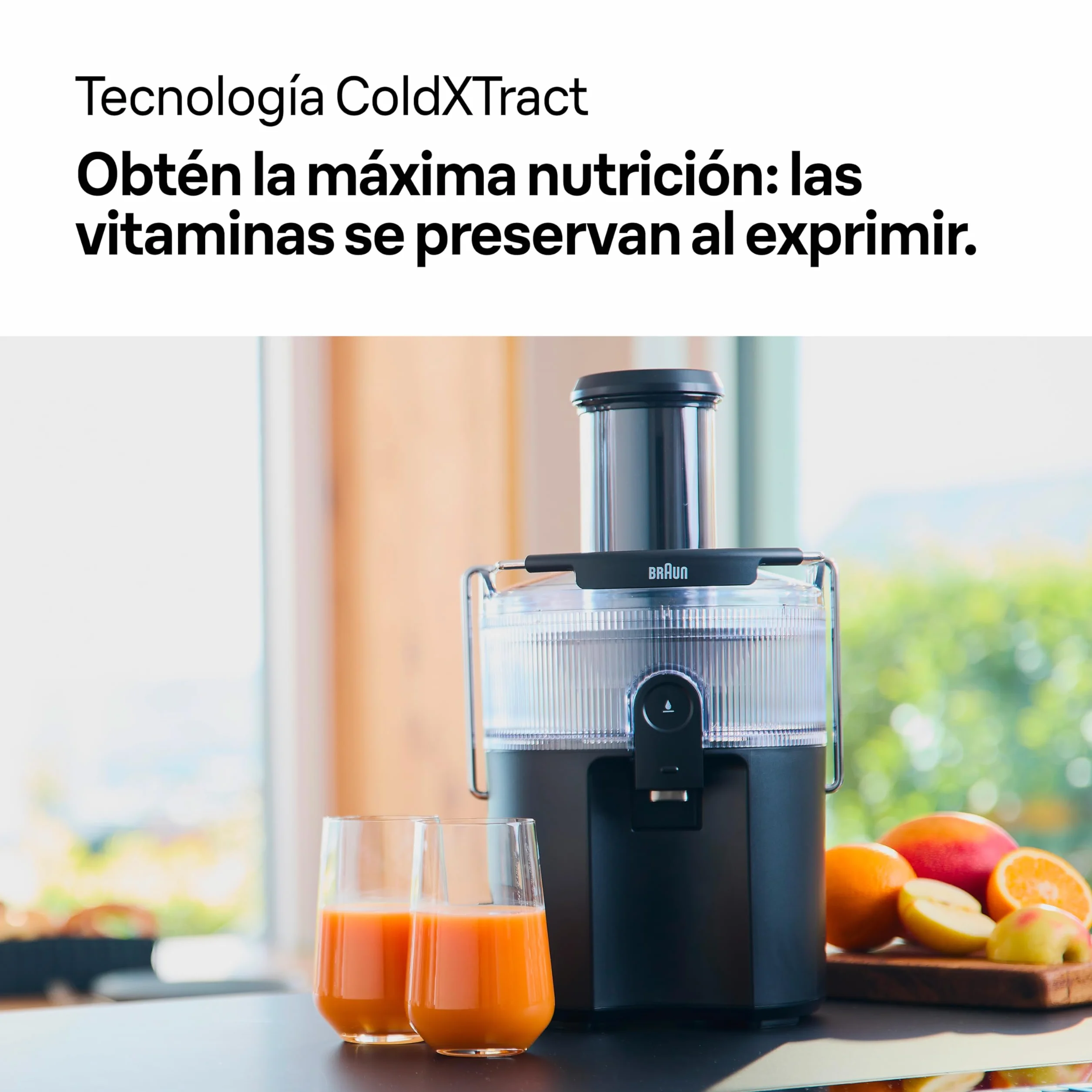 Braun MultiJuice 5 SJ5000 Licuadora Extractor 800 W Acero Inoxidable Negro