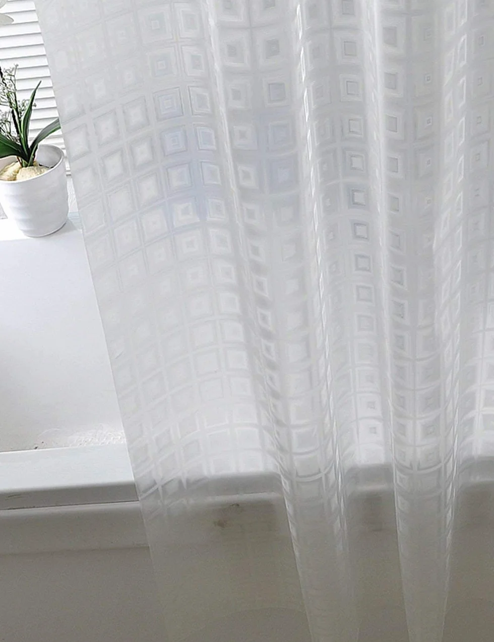 Mu Home - Cortina de ducha impermeable para baño, cortina de ducha impermeable, más gruesa, translúcida, cortina de baño (una variedad de tamaños opcionales)