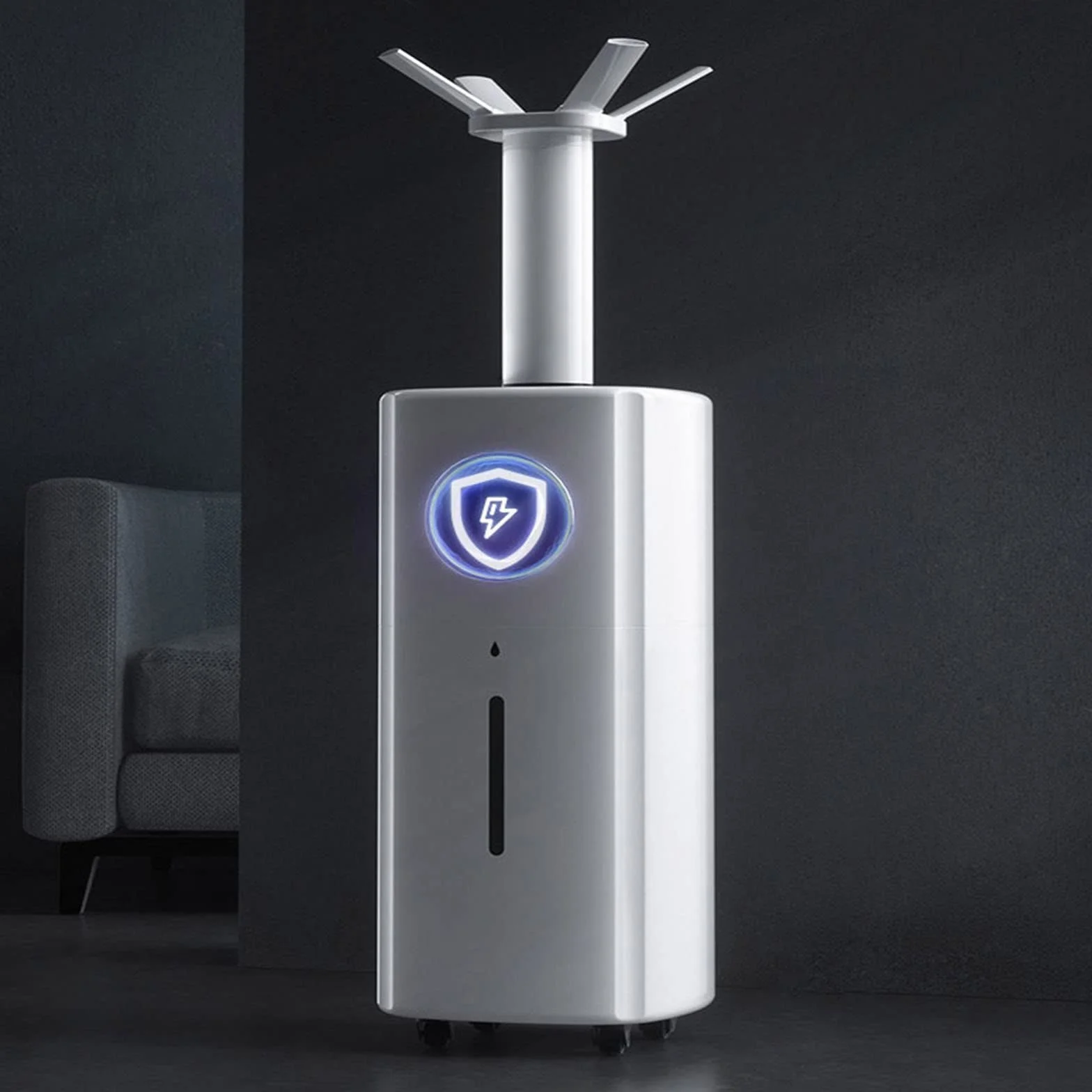 Humidificador Humidificador de Vapor de 21 L Humidificador de Aire Humidificador silencioso, Humidificador de Aterrizaje de Gran Capacidad Apagado automático sin Agua