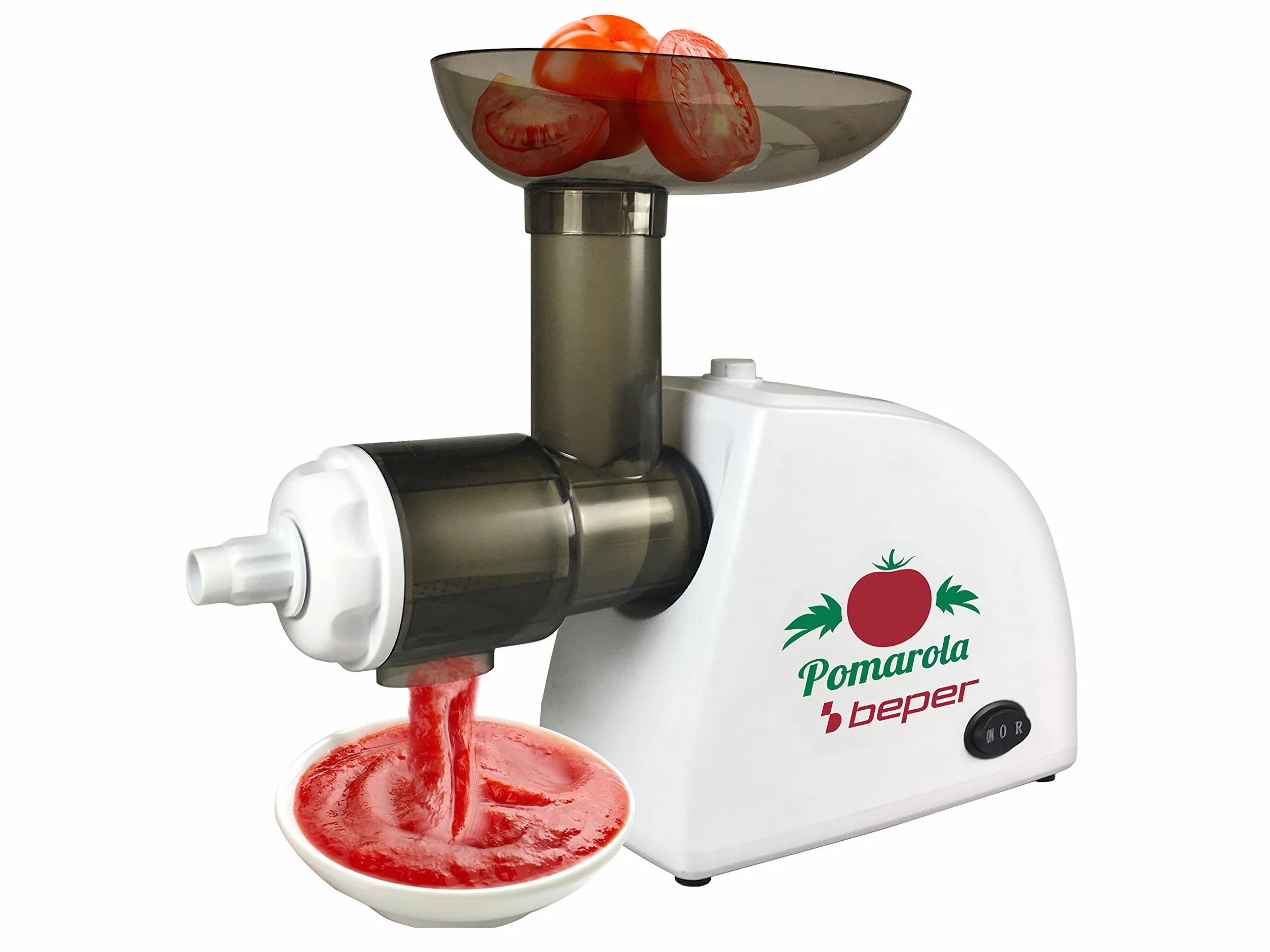 BEPER BP.720 Trituradora Tomate Electrica de Acero Inoxidable - Exprimidor de Tomates, 300 W