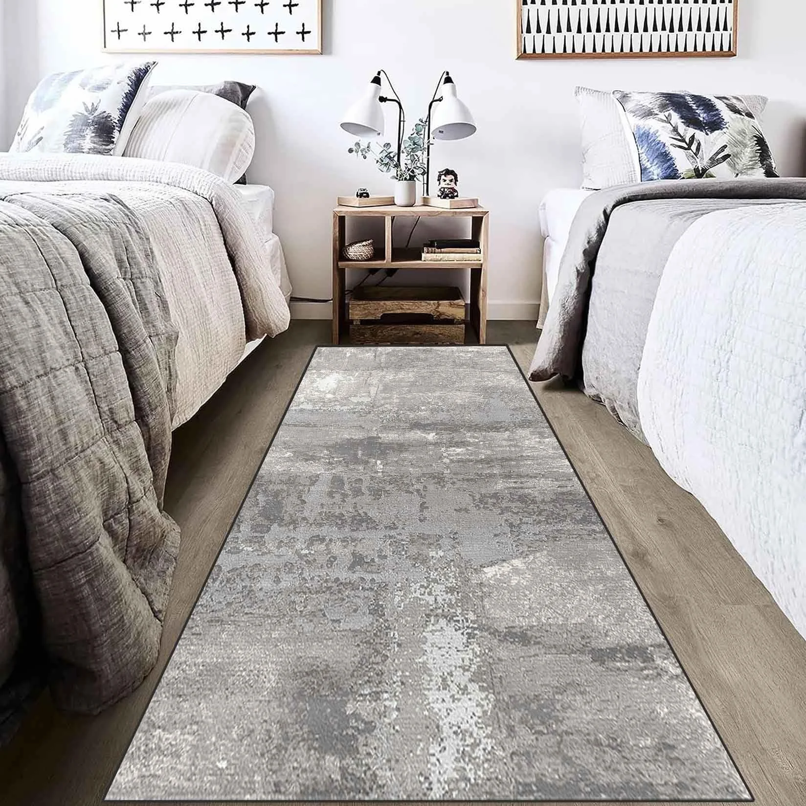 Pasillos Antideslizante Alfombra 80 x 220 cm Antideslizante y Lavable Alfombrilla de Cocina, Alfombra Antifatiga Antideslizante Respaldo de TPR para Cocina, Corredor, J
