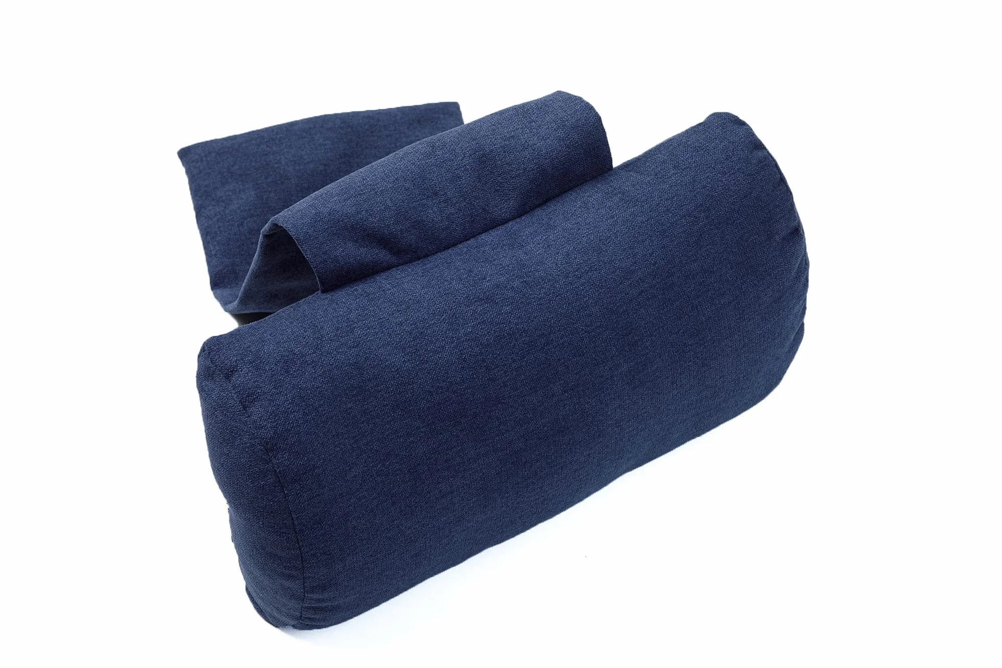 Almohada Confort Cervical para Sillones Reclinables y Sillas, 40cm de Ancho - Almohada Ajustable con Soporte Ergonómico y Contrapeso - Funda Lavable, Transpirable y Suave - Azul