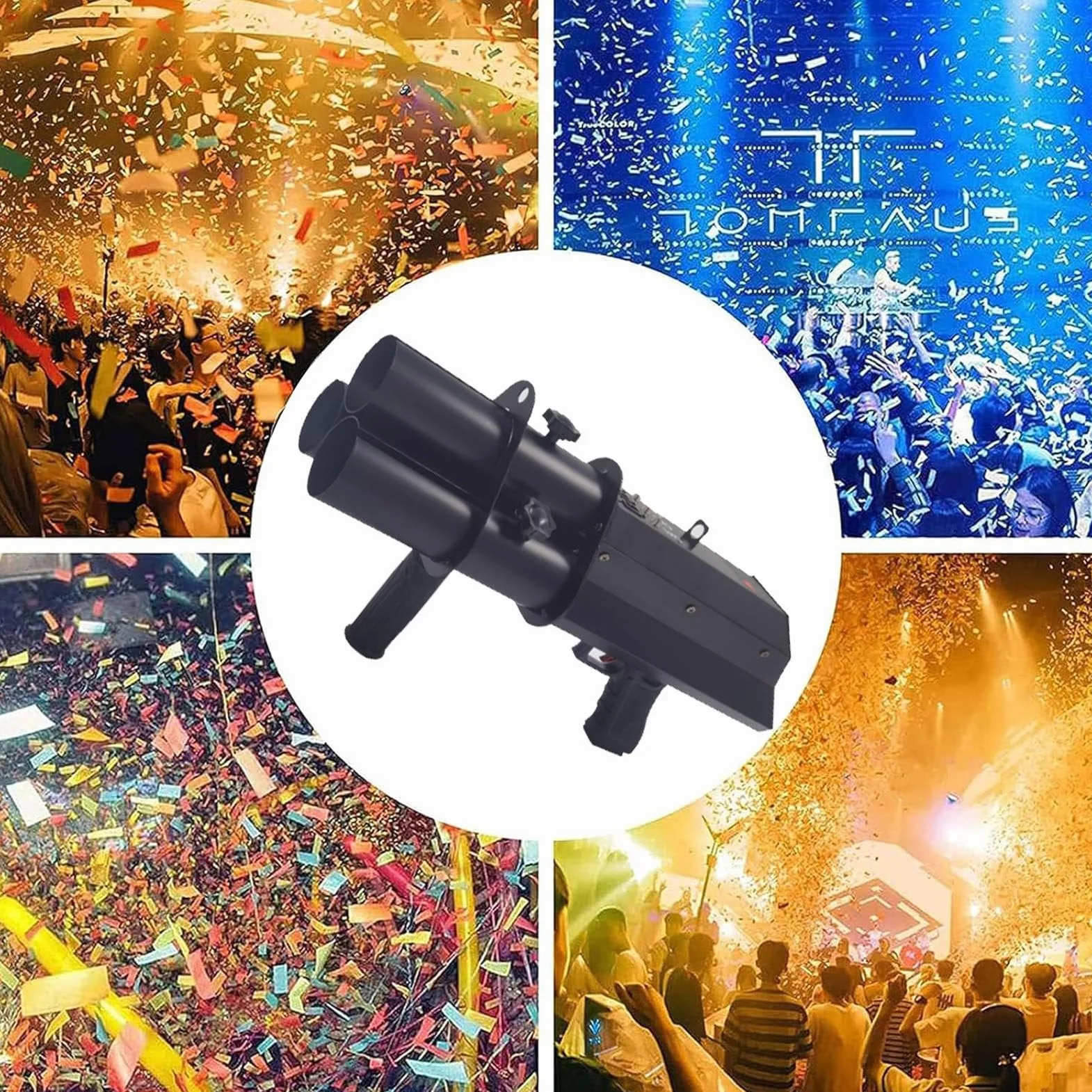 CañóN EléCtrico De Confeti, CañóN Lanzador De Confeti InaláMbrico, Lanzador De Confeti, Tirador EléCtrico, para Fiesta, Club, Boda, Bar.