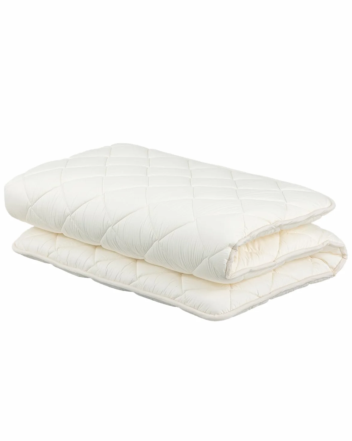 FULI Colchón de futón japonés, cama plegable y portátil, almohadilla de dormir enrollable, Shikibuton, fabricado en Japón (blanco, individual)