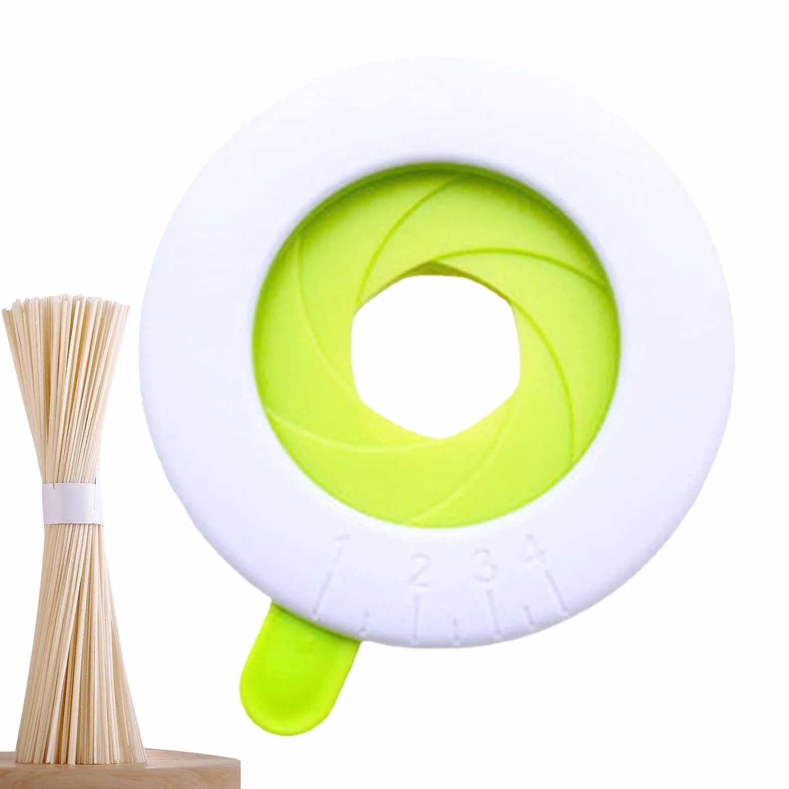 Herramienta de medición de pasta ajustable 7.8cm, dispositivo control porciones 1-4 raciones