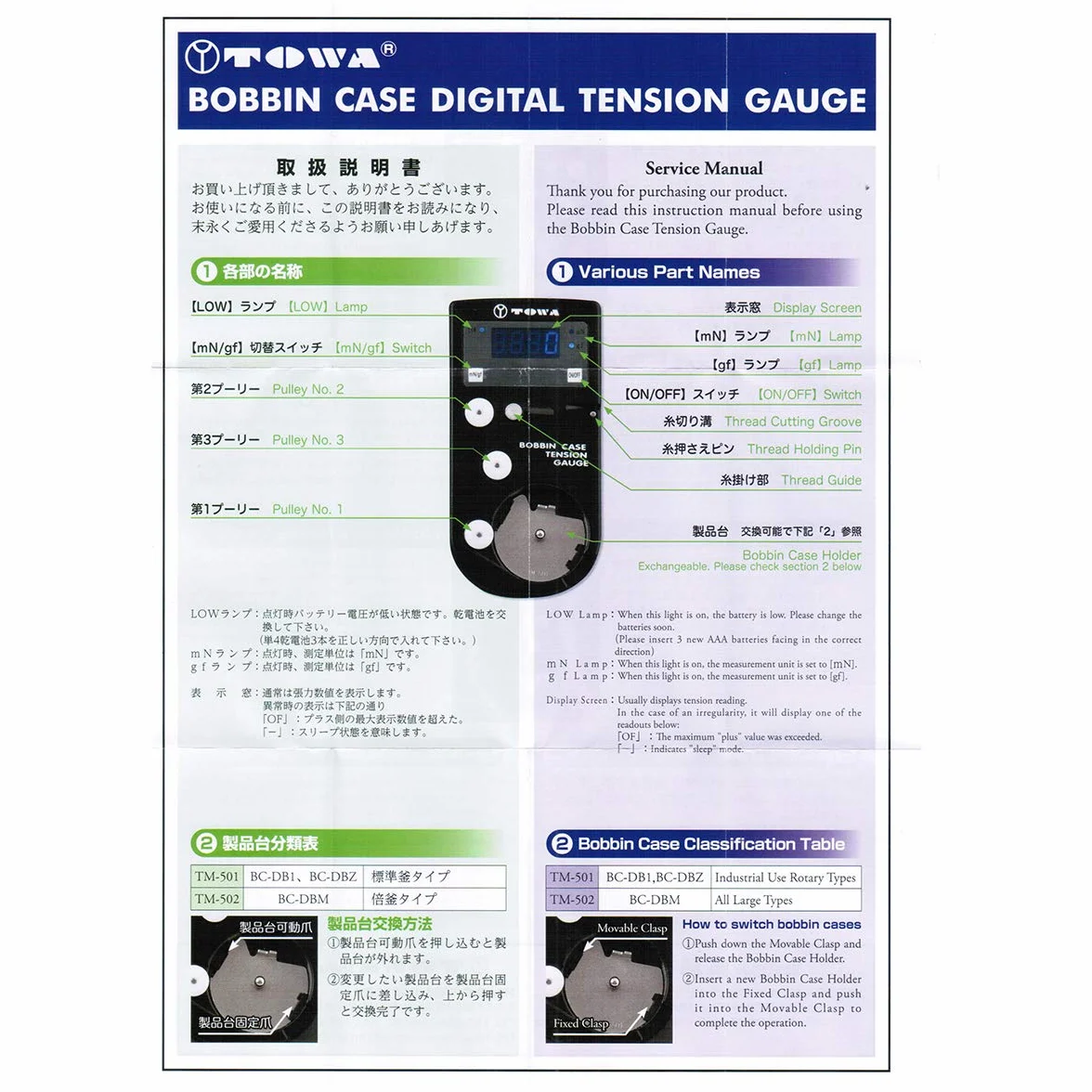 CKPSMS Marca - Medidor de tensión de caja de bobina digital TOWA en comparación con TM-3 estilo M (DTM-A1+TM-502)