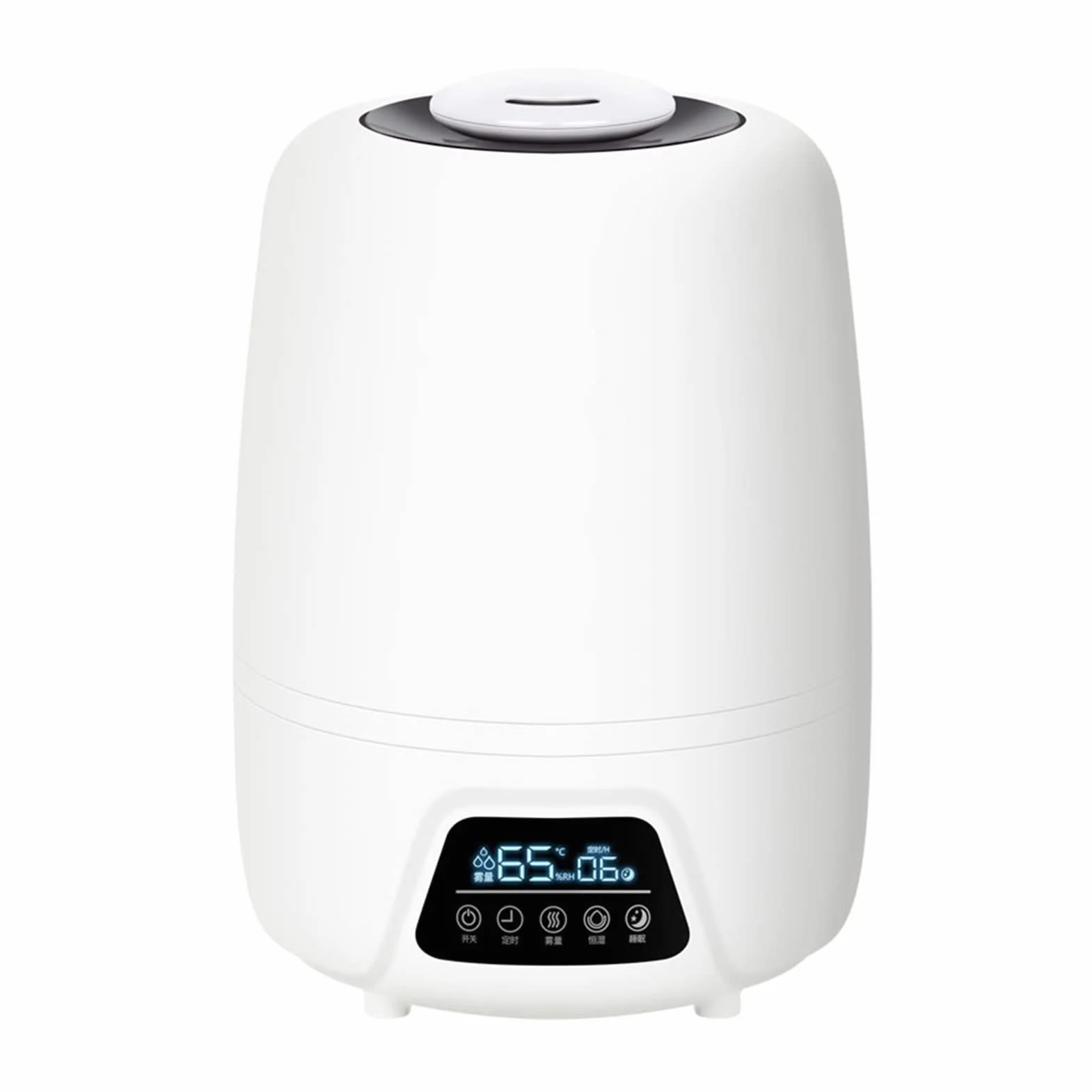 Humidificadores de Aire Humidificador silencioso del hogar Dormitorio 5L Humidificador de gran capacidad: humedad constante inteligente y apagado automático: humidificador de tiempo con bandeja de ace