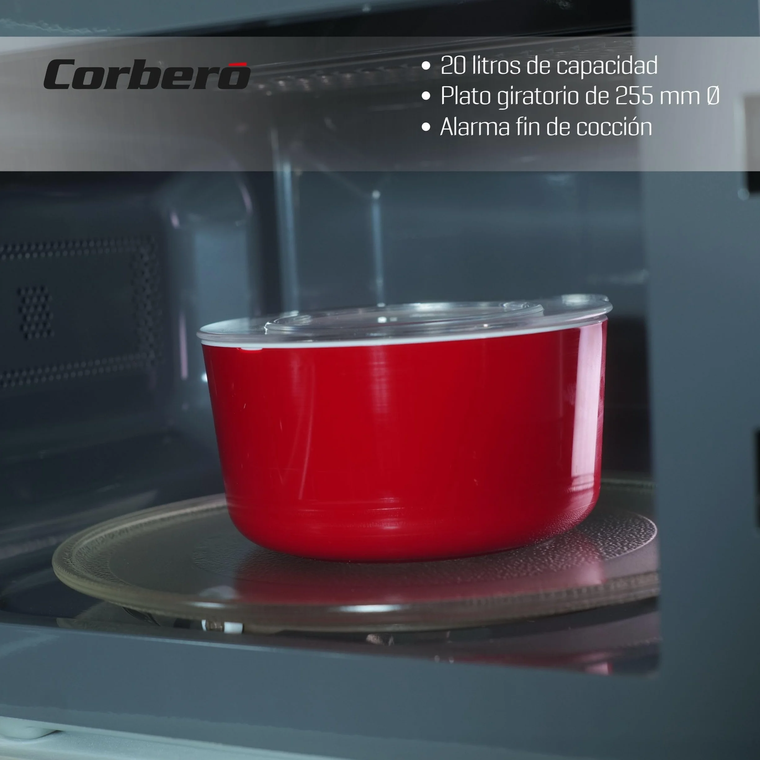 Corberó Microondas con grill CMICM6020GX 700W 20L Inox