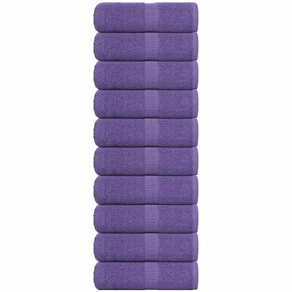 Frogn - Juego de 10 toallas para invitados (30 x 50 cm, 360 g/m², 100% algodón, absorbentes, suaves, de secado rápido, para baño, sauna, piscina, spa y bienestar)