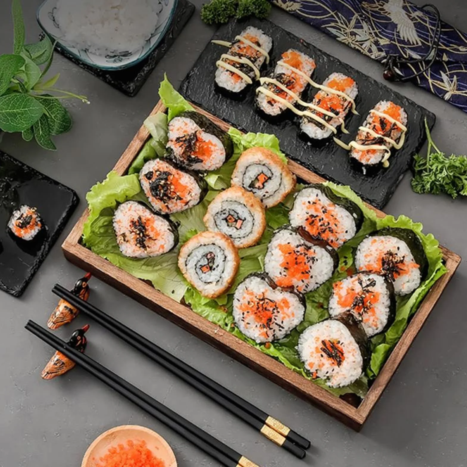 Kit para hacer sushi,molde para sushi, 10 Unids/set Kit De Equipo for Hacer Sushi De Bricolaje Rodillo De Bola De Arroz Hacer Rollos De Pastel Herramientas De Moldes Multifuncionales Gagdets De Cocina