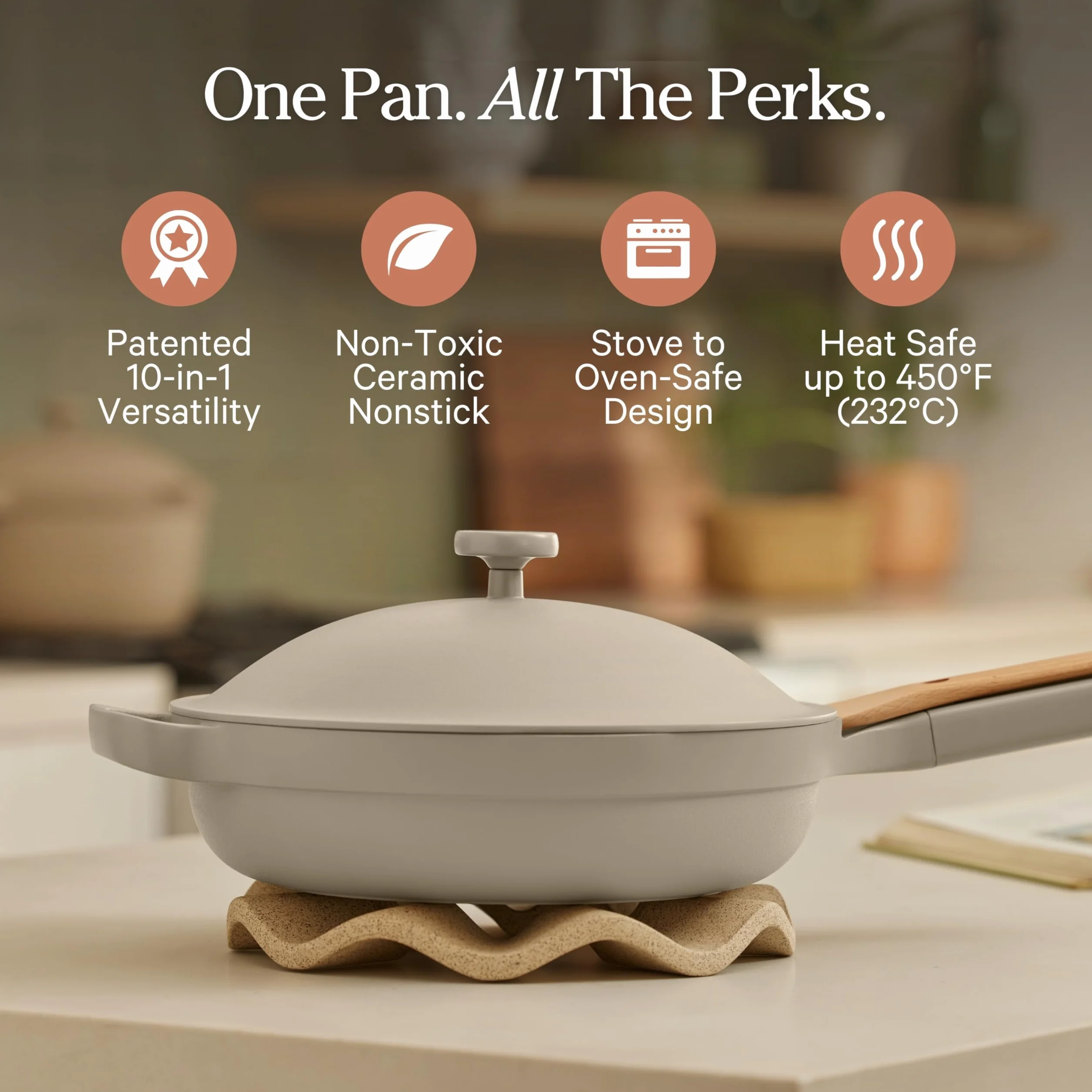 Our Place Always Pan - Utensilios de cocina antiadherentes, sin toxinas, de 2 a 10.5 pulgadas, sartén aluminio 10 en 1 patentada, segura para horno y inducción
