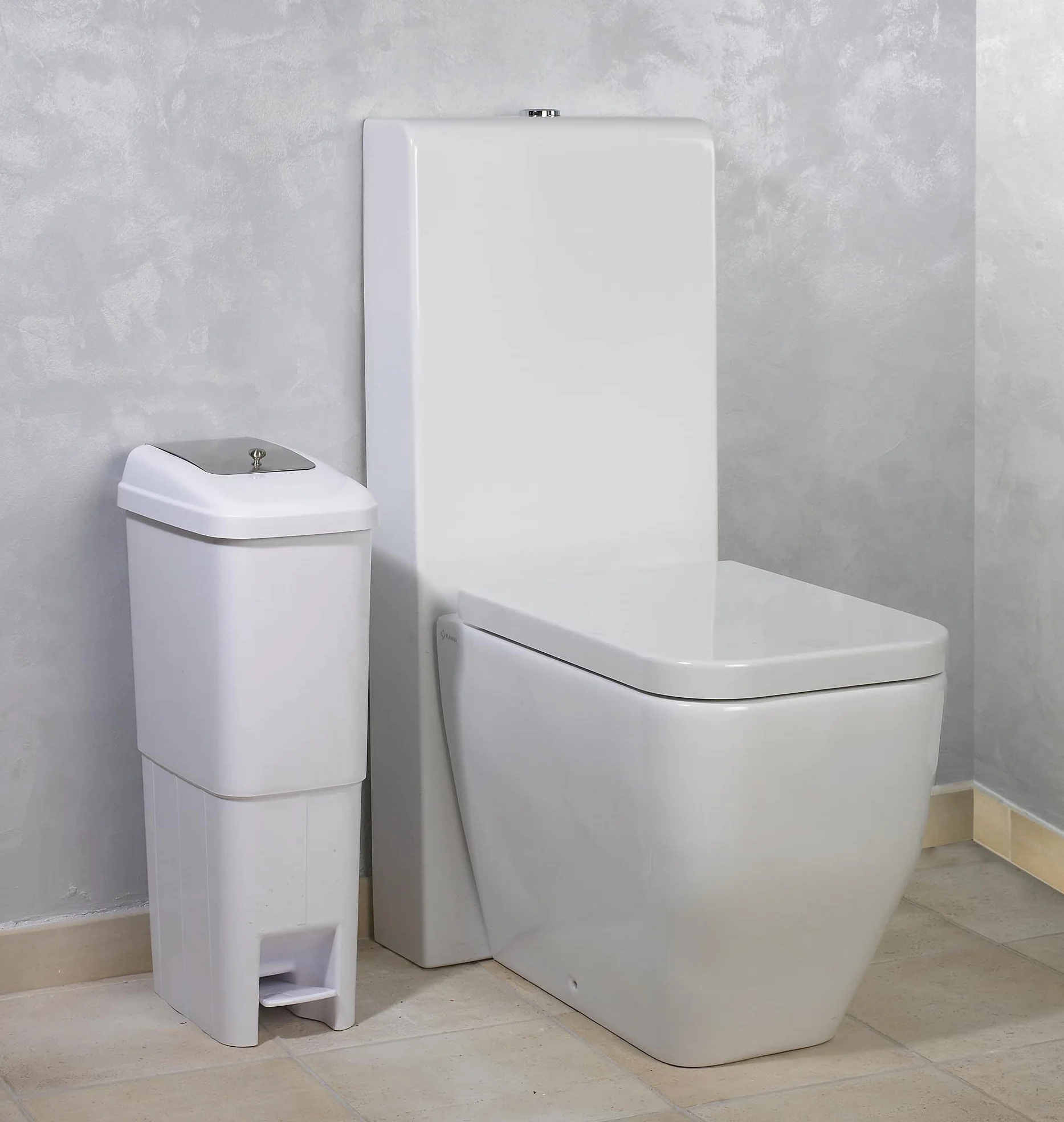 Papelera Baño Acero Inoxidable Unidad Higiénica Femenina Contenedor Sanitario