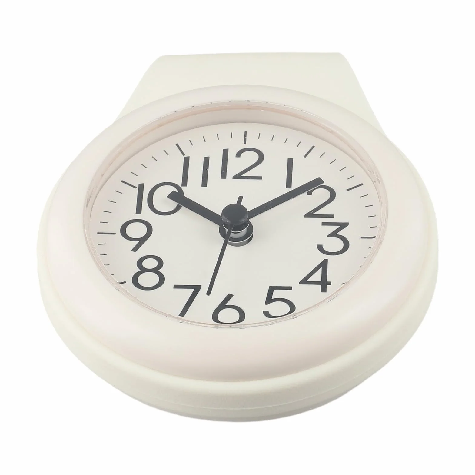 Reloj compacto impermeable pantalla digital para ducha blanco