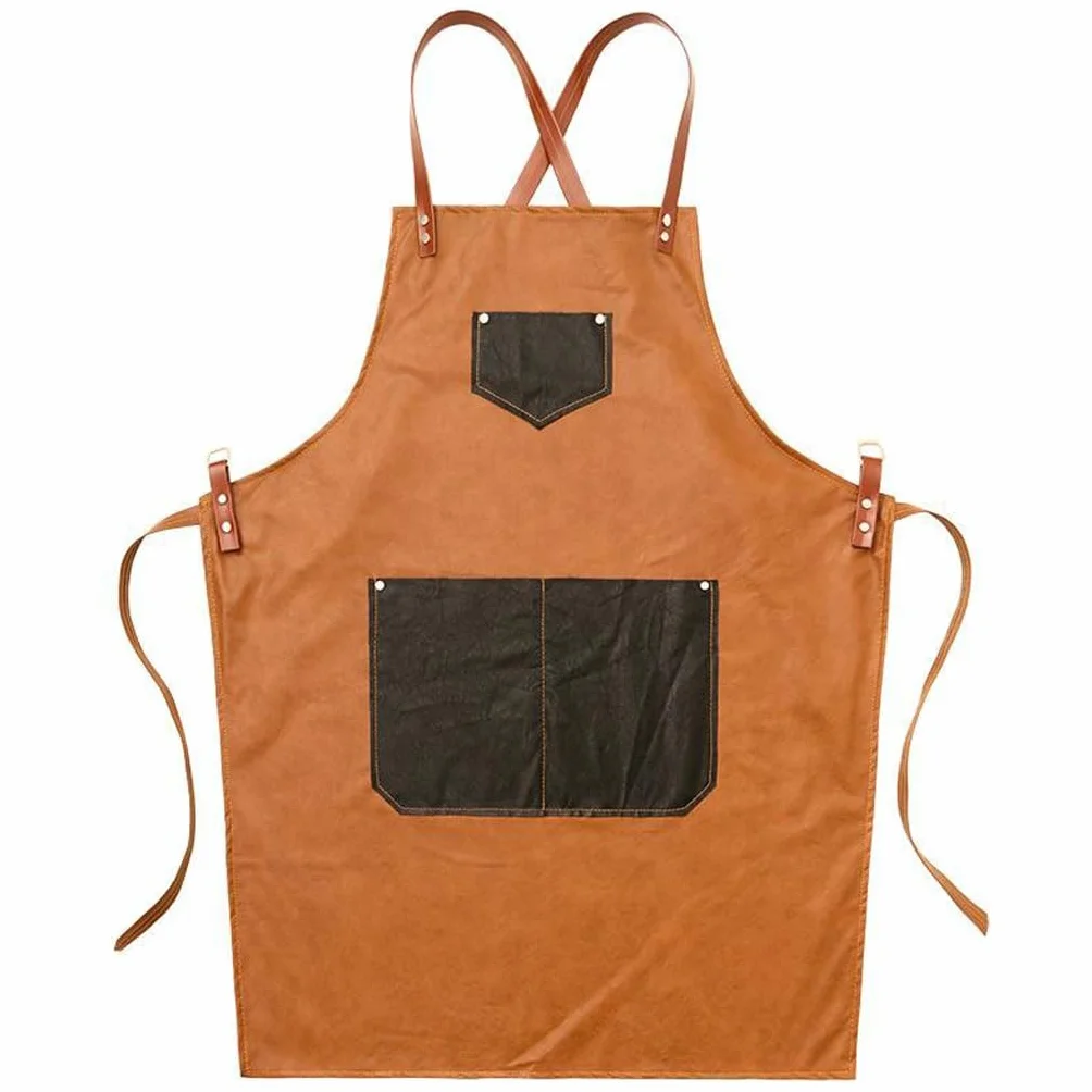 Delantal de Cocinero Delantales for cocina, chefs masculinos y femeninos, té con leche, cafetería, peluquería, manicura, ropa de trabajo de restaurante Delantales de Cocina