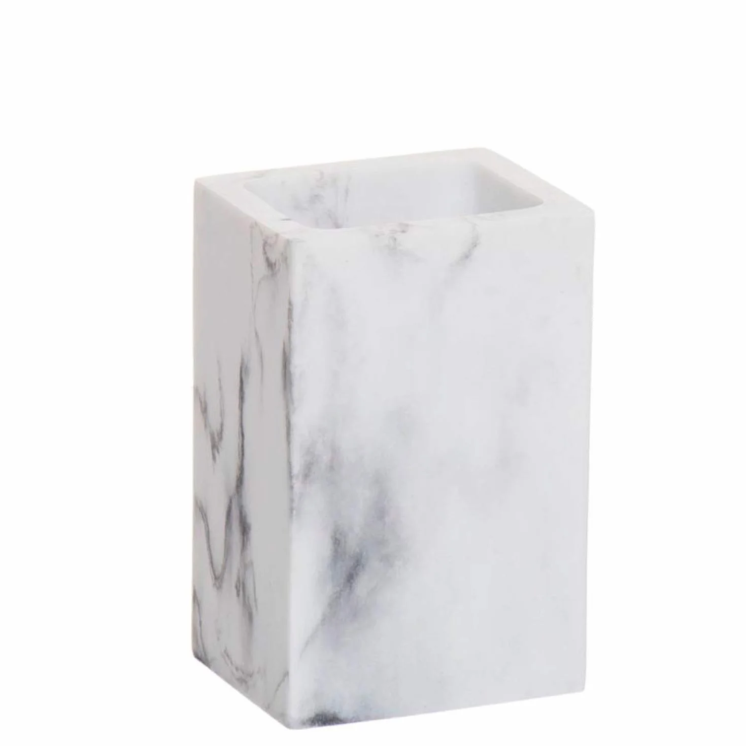 Vidal Regalos Vaso de Baño Efecto Mármol Blanco 11 cm