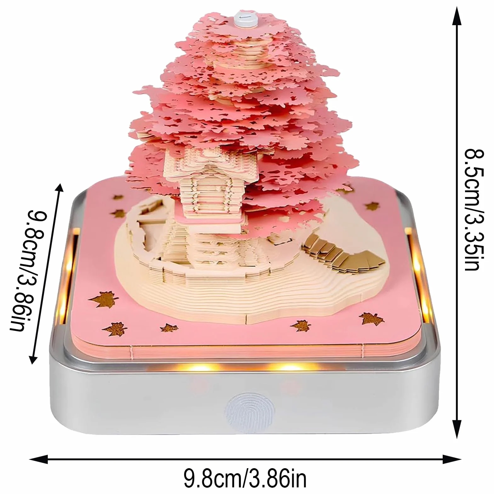 Calendario 3D 2026 Bloc Planificador Escultura Decoración Hogar | Calendario 3D Floral 2026 Con Hojas Arrancables para el Hogar, Oficina, Escuela, Niños, Adultos, Cumpleaños y Navidad