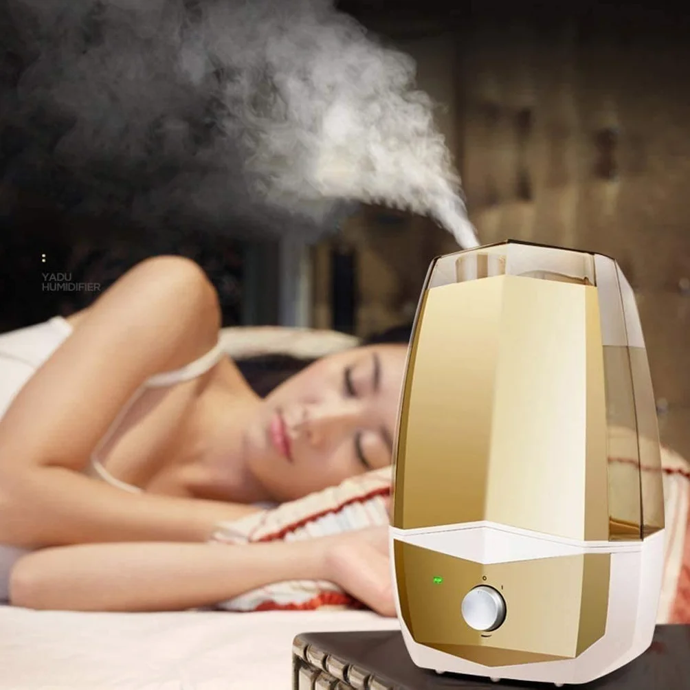 Humidificadores, humidificadores silenciosos para Dormitorio, humidificador de Aire fácil de Limpiar y controlar, Apagado automático, Tiempo de Funcionamiento de 2(
