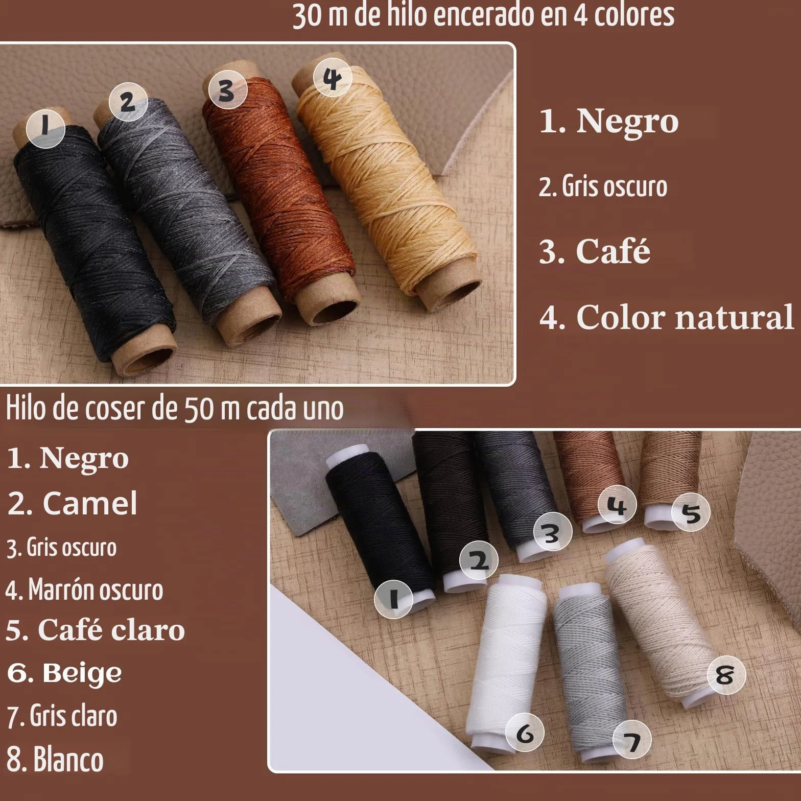 Benlay Herramientas de trabajo de cuero, herramientas de artesanía y accesorios, kit de herramientas de trabajo de cuero con bolsa enrollable y manual