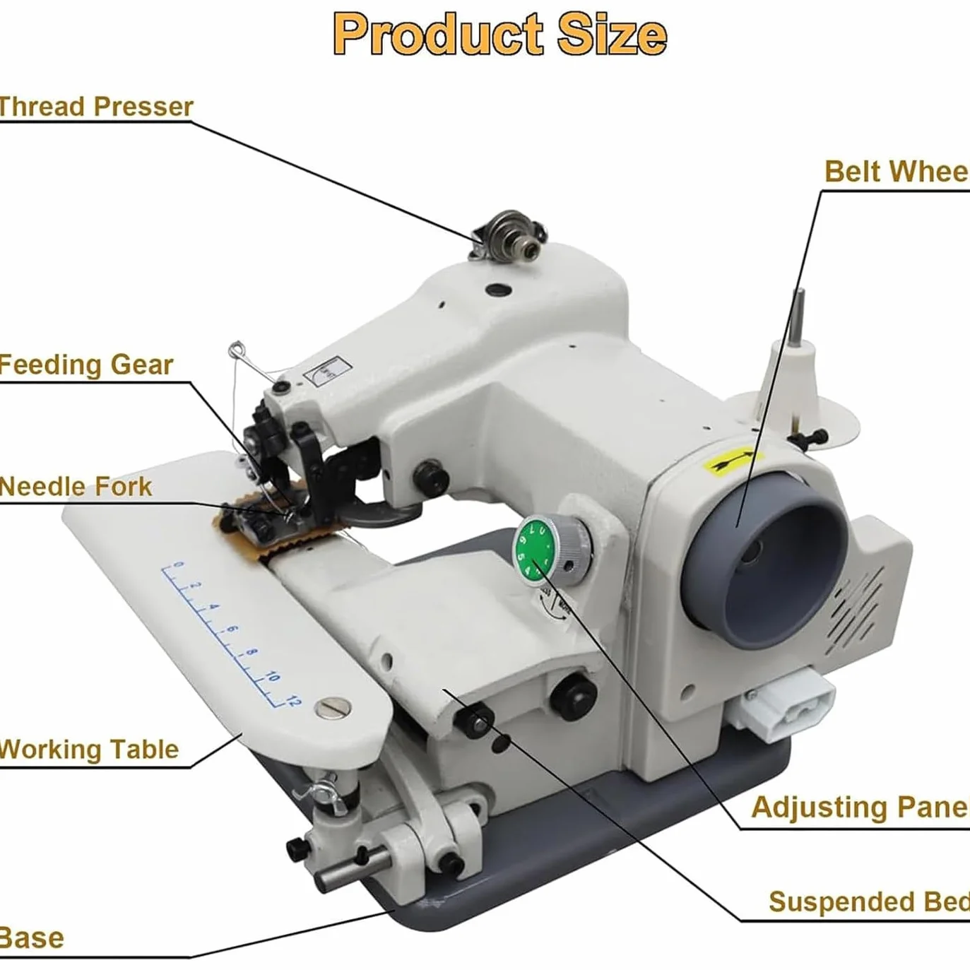 Máquina De Dobladillo De Puntada Invisible De Escritorio,Máquina De Coser De Modista Portátil Para Faldas De Pantalones,Máquina De Coser Puntada Invisible Para Dobladillos De PUños,Faldas Y Cortinas