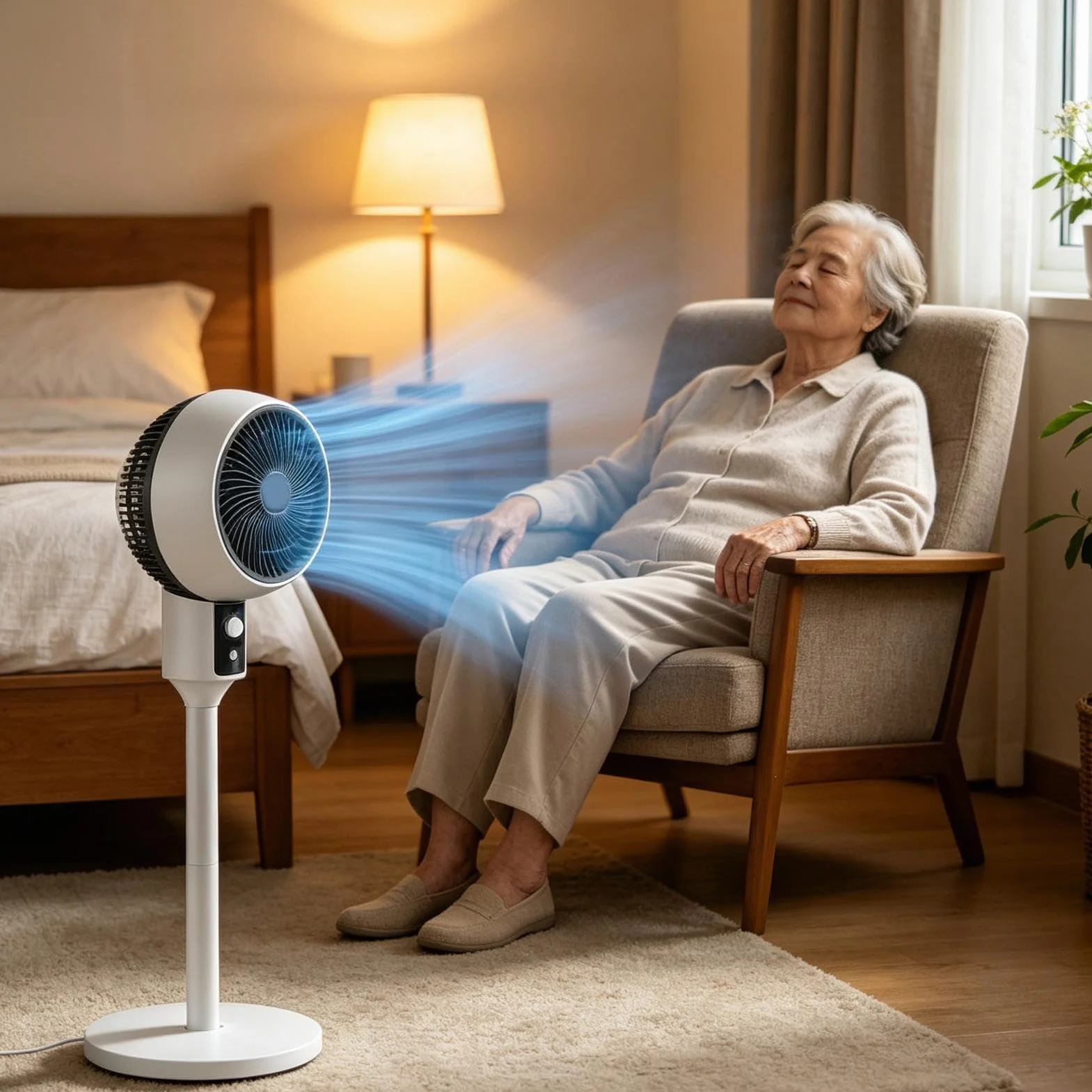Ventilador 3 Velocidades Flujo de Aire Potente y Silencioso Vertical | Ventilador Para Suelo Para Hogar Garaje Oficina Patio Tienda Dormitorio Baño Dormitorio Habitación