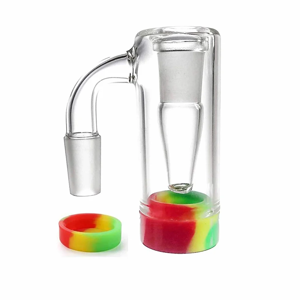 Se puede reutilizar el colector de vidrio macho de 14 mm y el recipiente de silicona (rojo y verde)
