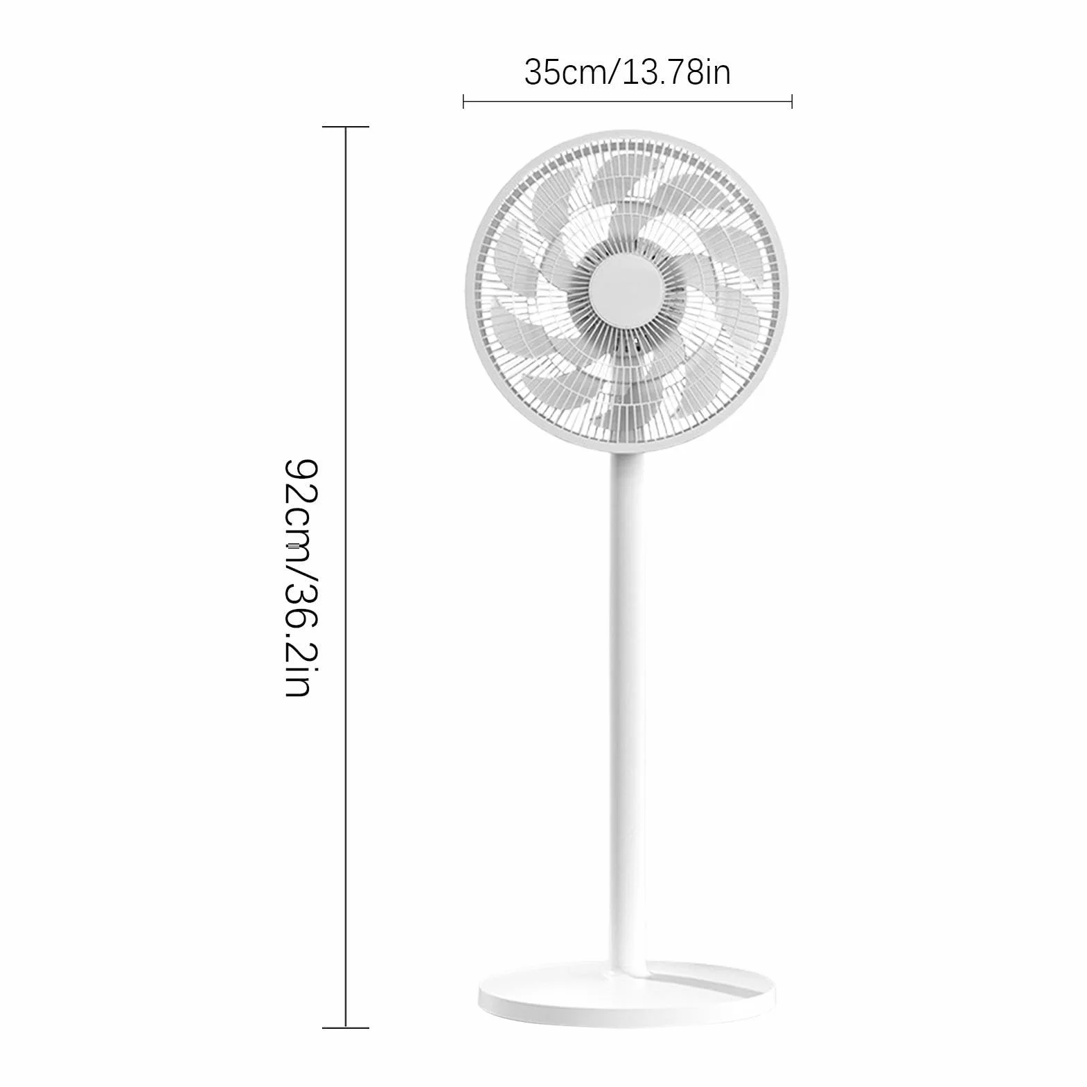 Ventilador De Suelo - Dispositivo de Pedestal Oscilante y Silencioso | Ventilador De Suelo De Bajo Consumo - Para Dormitorio Universitario, Cocina De Interior, Oficina En Casa Y Salón De