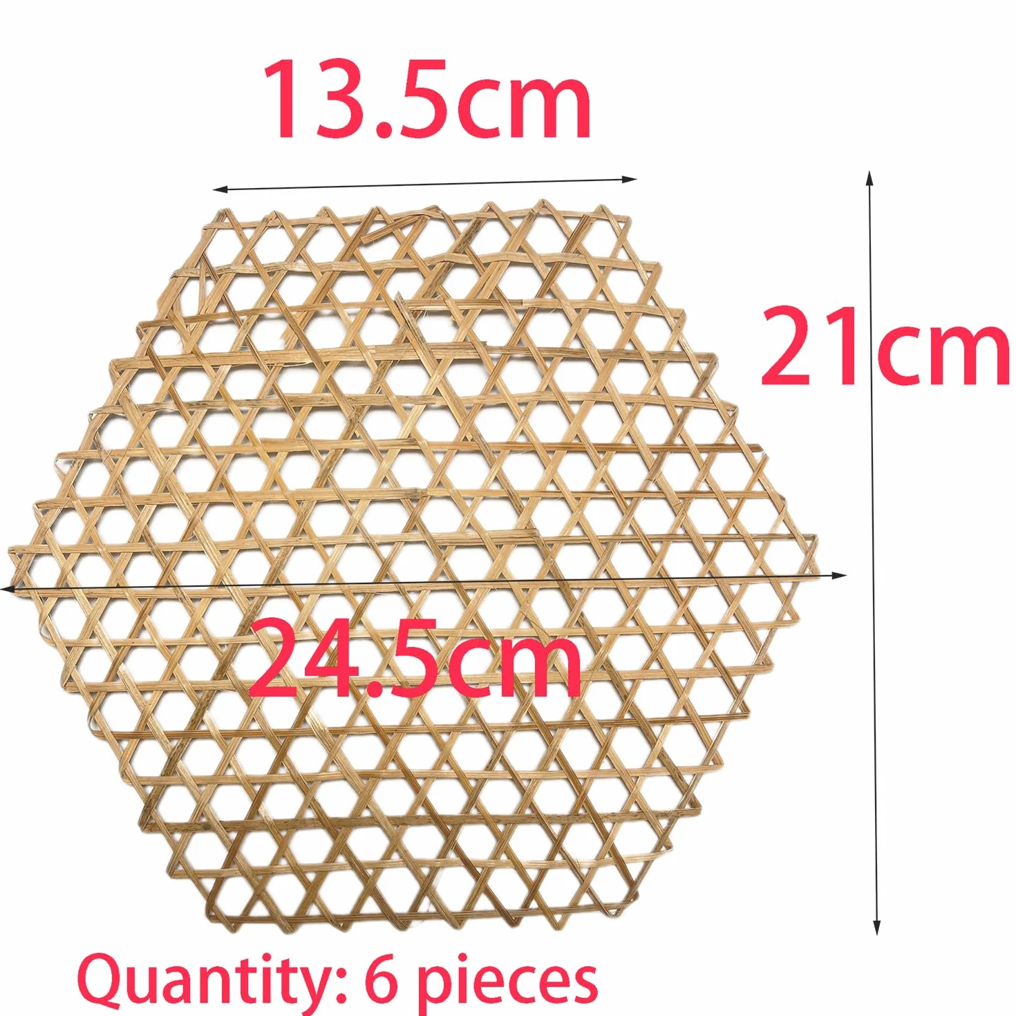 Bambú Vaporera Steamer Mat 6 Piezas Hexagonal Reutilizable Horno Cocinar