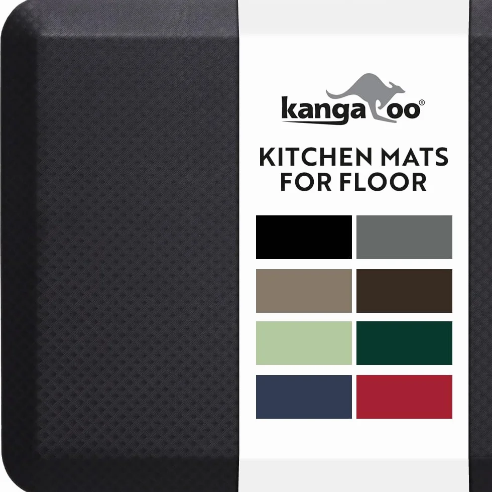KANGAROO Tapete Grueso y ergonómico antifatiga Acolchado para Cocina, Escritorio de Oficina, Parte Superior Impermeable Resistente a los arañazos, Apoyo cómodo Durante Todo el día, 32 x 20 Pulgadas,