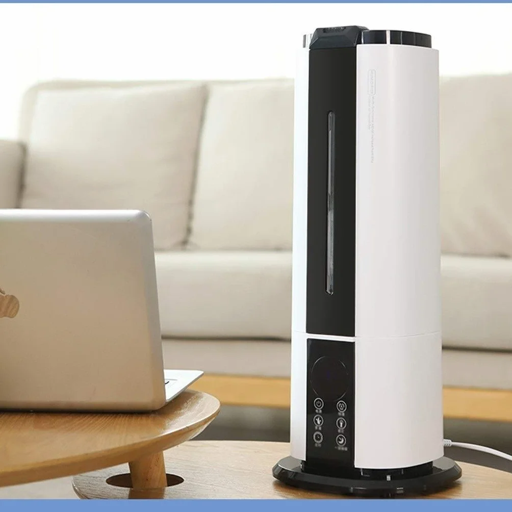Humidificadores para Dormitorio, humidificadores para Dormitorio Humidificador de Aire de pie Funcionamiento silencioso, Apagado automático y función de luz Nocturna