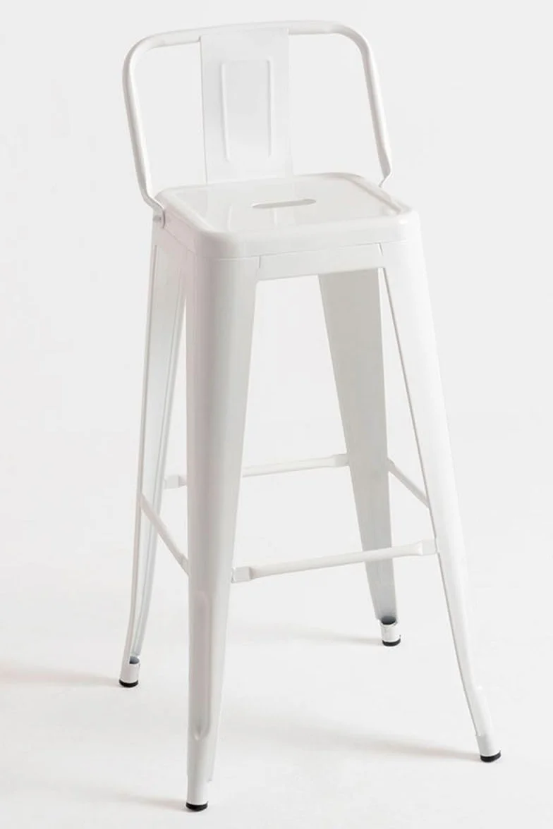 Regalos Miguel - Pack 2 Taburetes Torix Respaldo 100 cm - Blanco