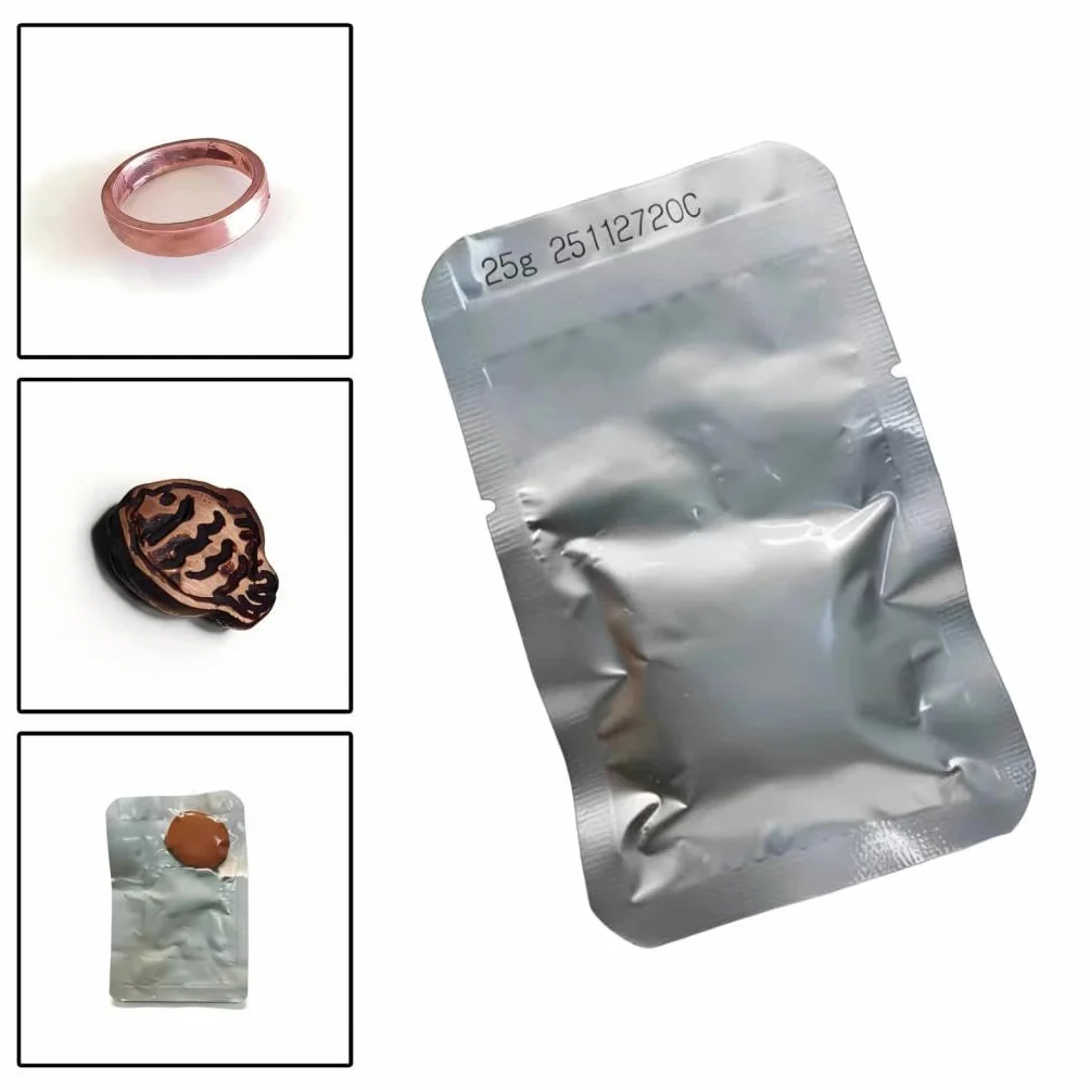Metal Clay Manualidades Joyería Arte Modelado Cobre Arcilla Colgante Pulsera Charms Fácil Uso Y Secado Adecuado para Proyectos de Principiant, 25g