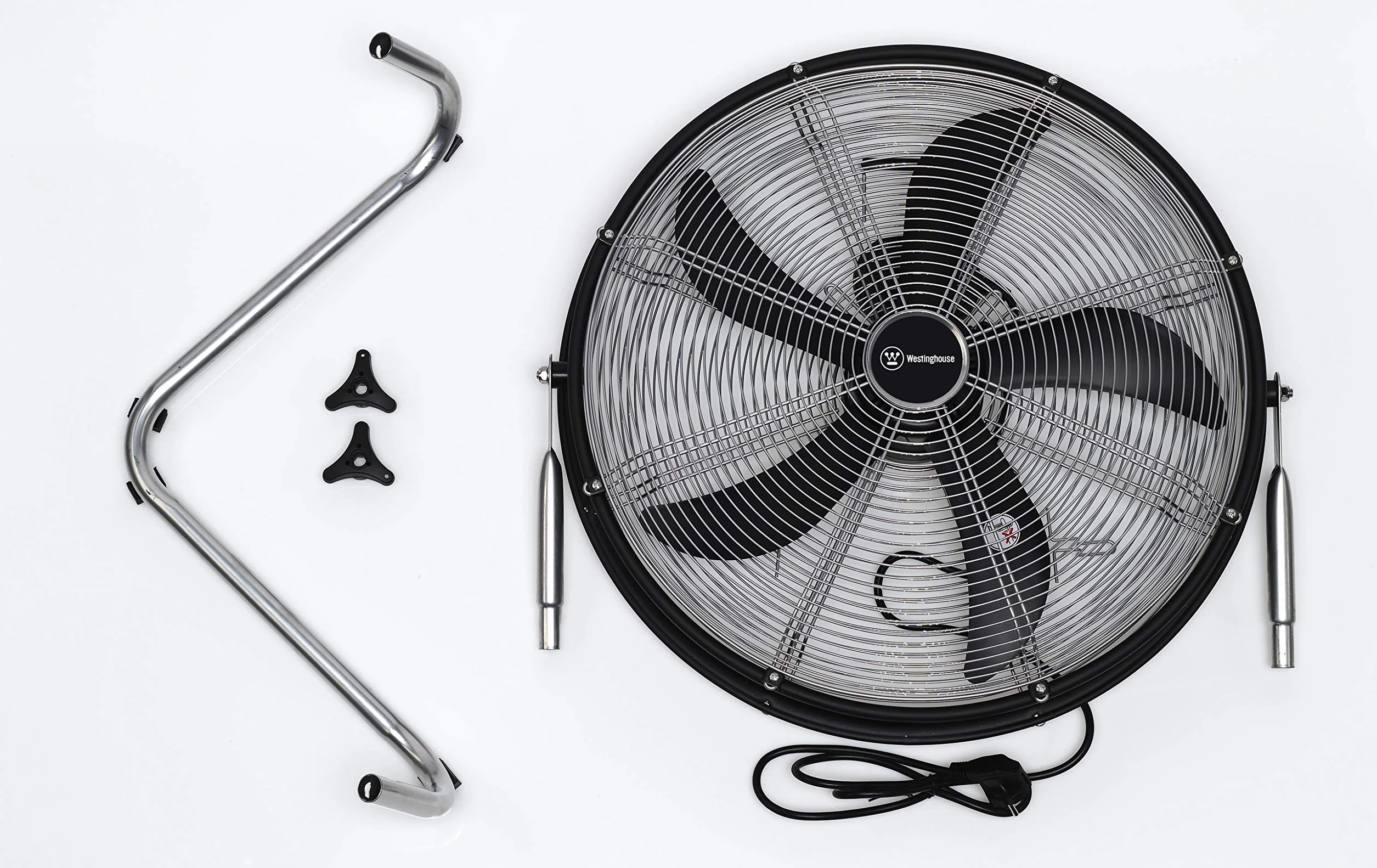 Westinghouse Yucon II - Ventilador de pie con 5 palas abs, 50 cm de diámetro, 120 W, color negro