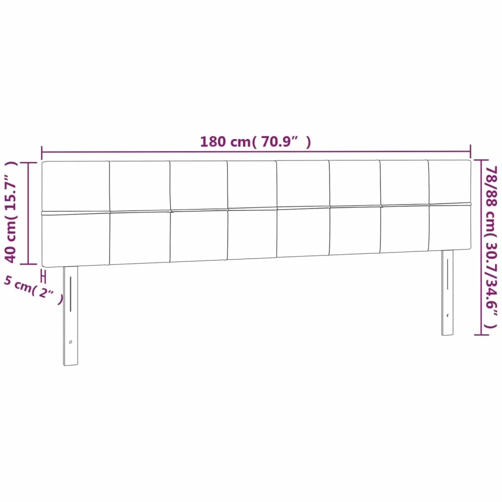 Cabecero de cama LED de terciopelo, 180 x 5 x 78/88 cm, altura regulable, color verde oscuro con luces de colores, moderno cabecero tapizado para jóvenes y adultos
