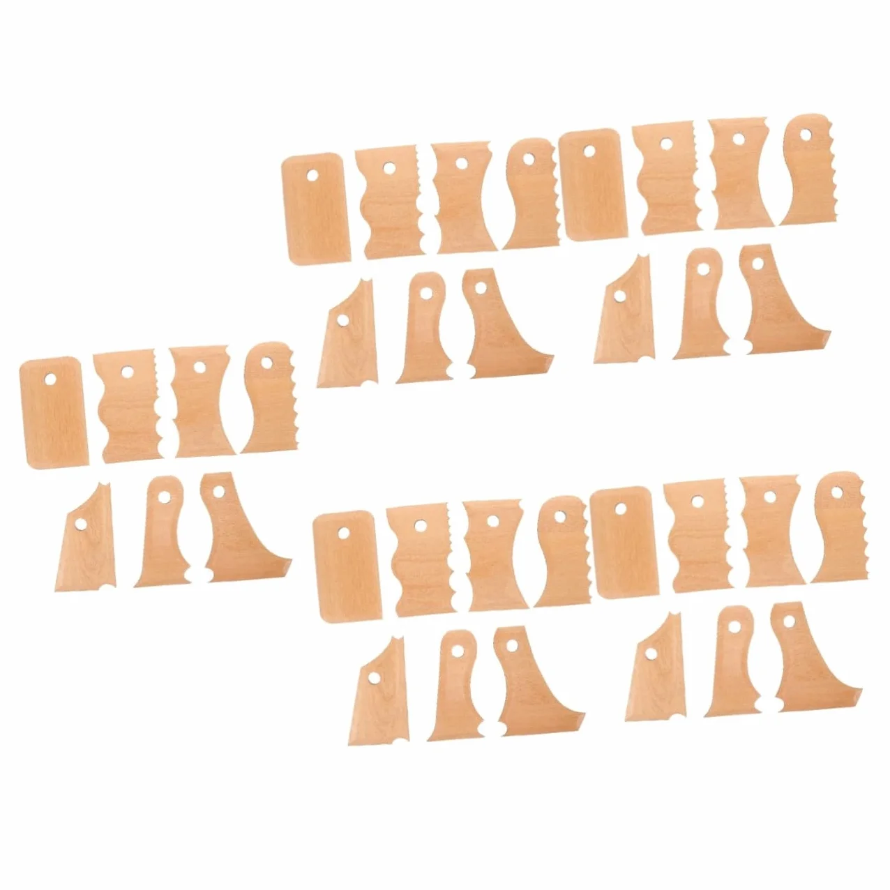 DOITOOL 5 Series Herramientas De Alfarería Modelado Y Esculpido De Arcilla Utensilios Texturizado Herramientas De Manualidades Principiantes 7 Piezas X 5